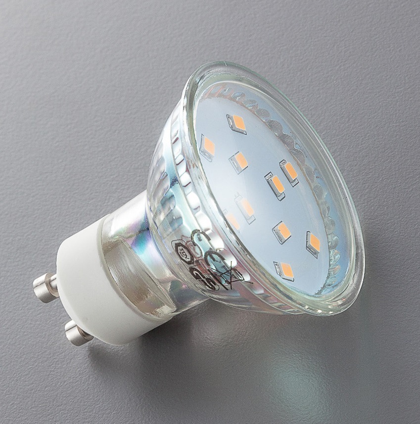 B.K.Licht LED-Leuchtmittel, GU10, 10 St., Warmweiß, LED Lampe Glühbirne 3 Watt 250 Lumen SET 3.000 Kelvin Energiesparlampe