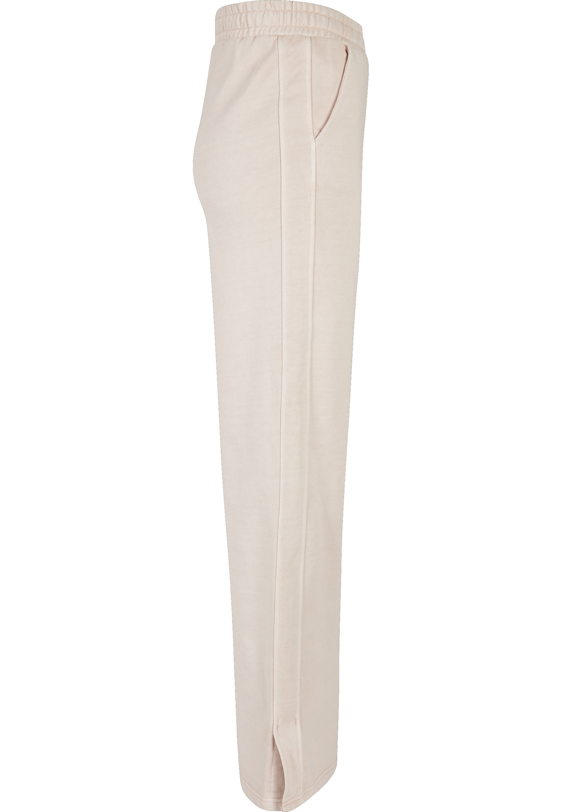 URBAN CLASSICS Jogginghose »Urban Classics Damen Ladies Heavy Terry Garment Dye Slit Pants«