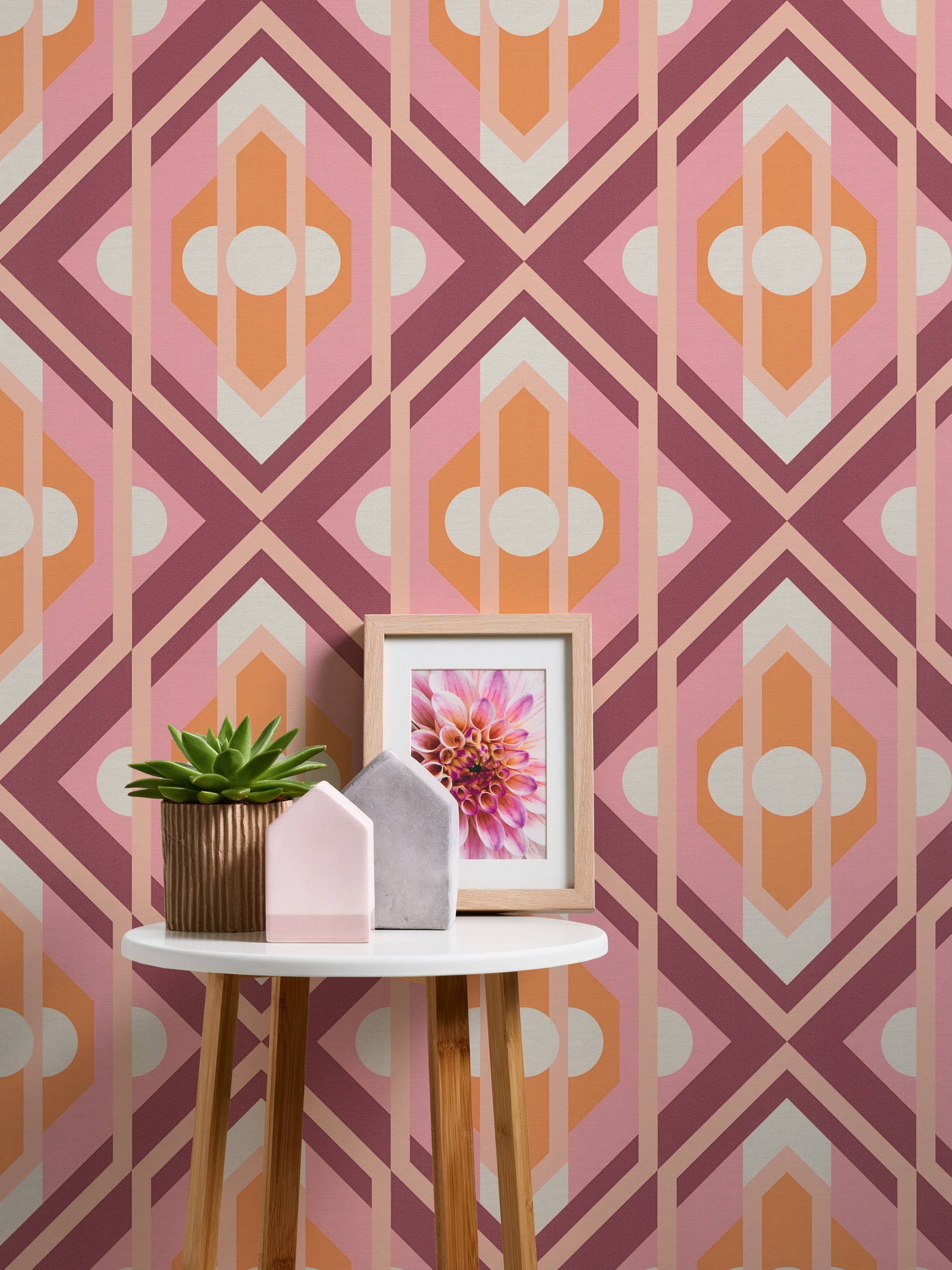 A.S. Création Vliestapete »Retro Chic 3D-Tapete Mustertapete Grafik 3D«, matt, Vliestapete Kunst für Schlafzimmer Küche Wohnzimmer 3D Design modern