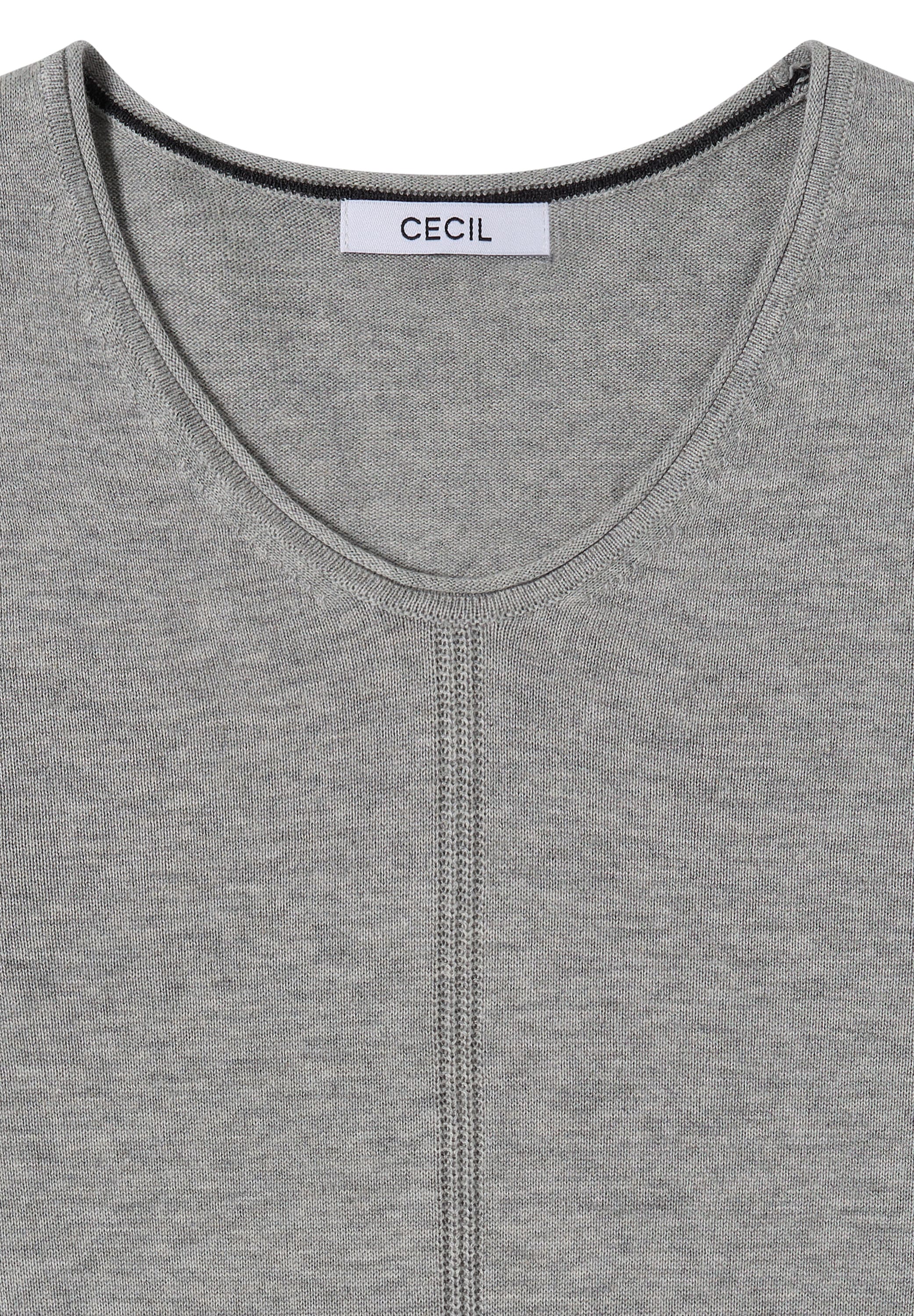Cecil V-Ausschnitt-Pullover im soften Baumwoll-Mix
