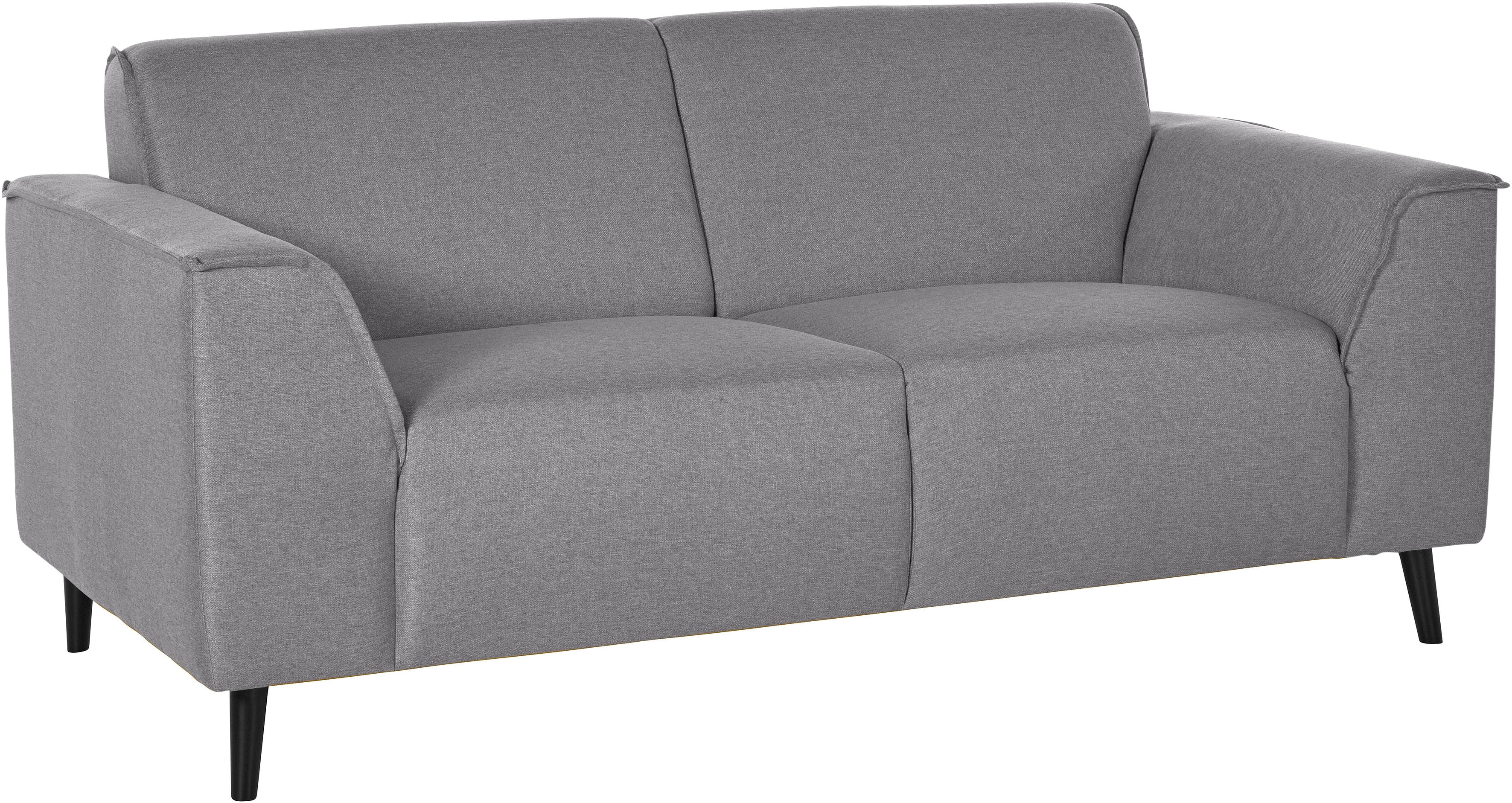 DOMO collection 2-Sitzer "Amora moderne Formensprache, tolle Verarbeitungsdetails, komfortabel" mit Federkern, Fußhöhe passend für gängige Saugroboter