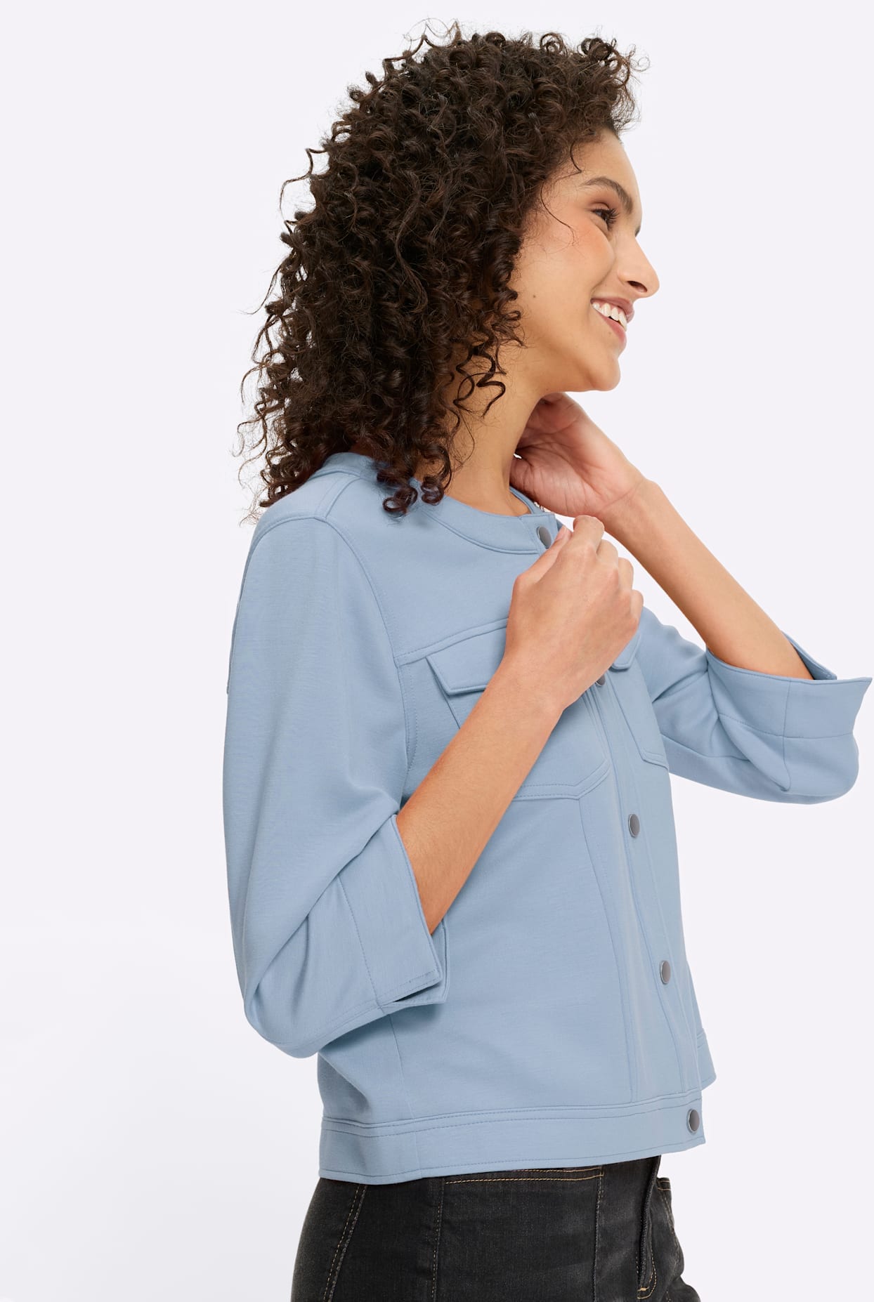 HEINE Shirtjacke Shirt Jacket Ice Blue 46 5