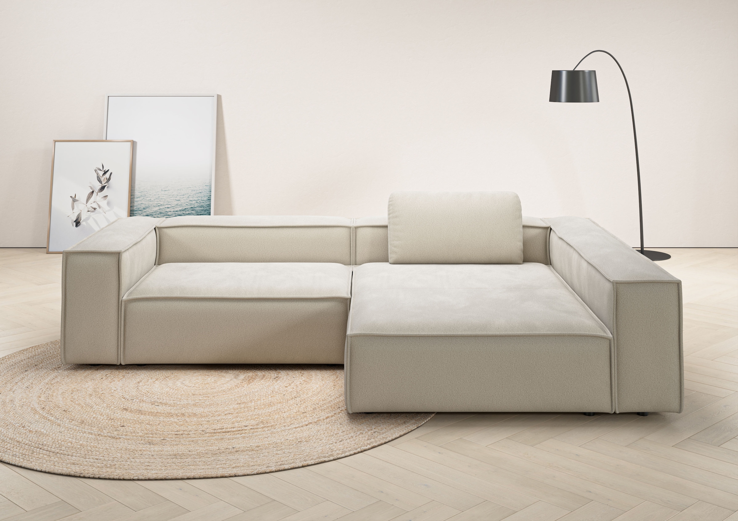 Places of Style Ecksofa "Watertown, moderne XXL L-Form, 306 cm breit", Komf günstig online kaufen