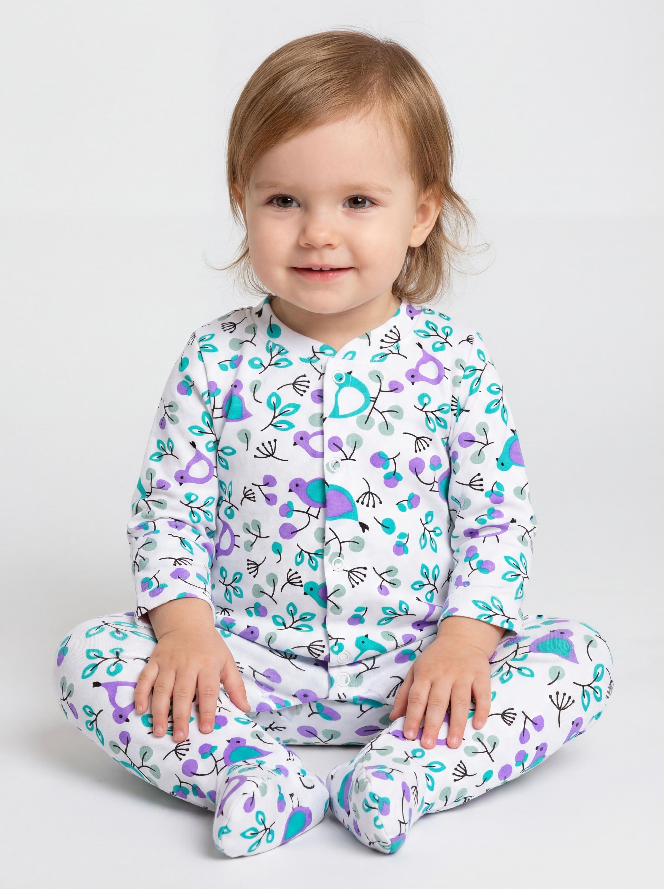 TupTam Strampler »Schlafstrampler Baby Mädchen Schlafstrampler mit Fuß 3er Pack«