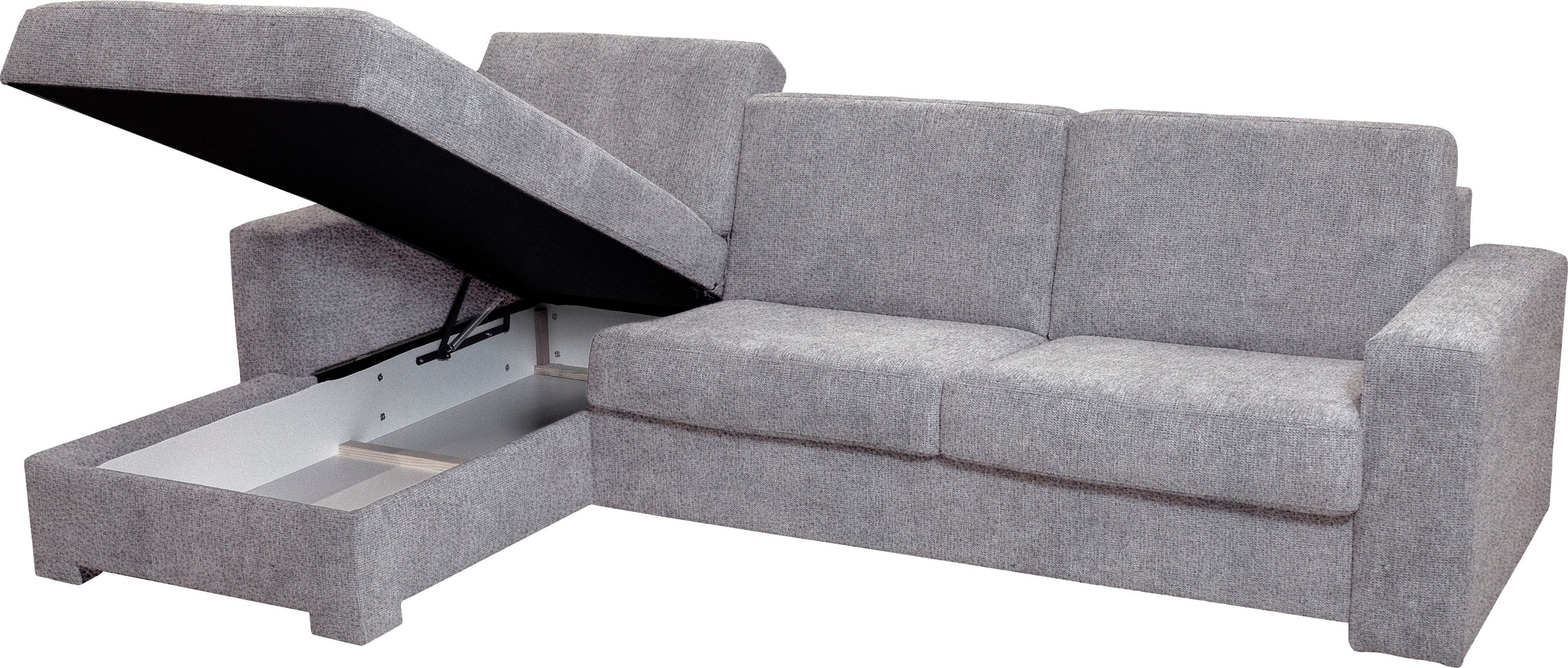 Home affaire Ecksofa »Roma "M" Matratzenhöhe 14 cm, Dauerschlaffunktion, mit Unterfederung,«, Liegemaße ca 143x198 cm, L-Form