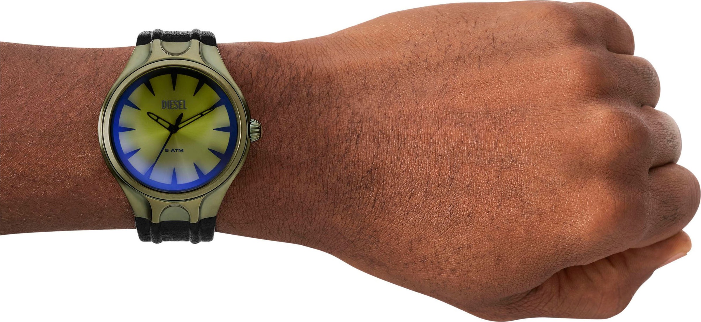 Diesel Quarzuhr »STREAMLINE«, Armbanduhr, Herrenuhr, Lederarmband, analog
