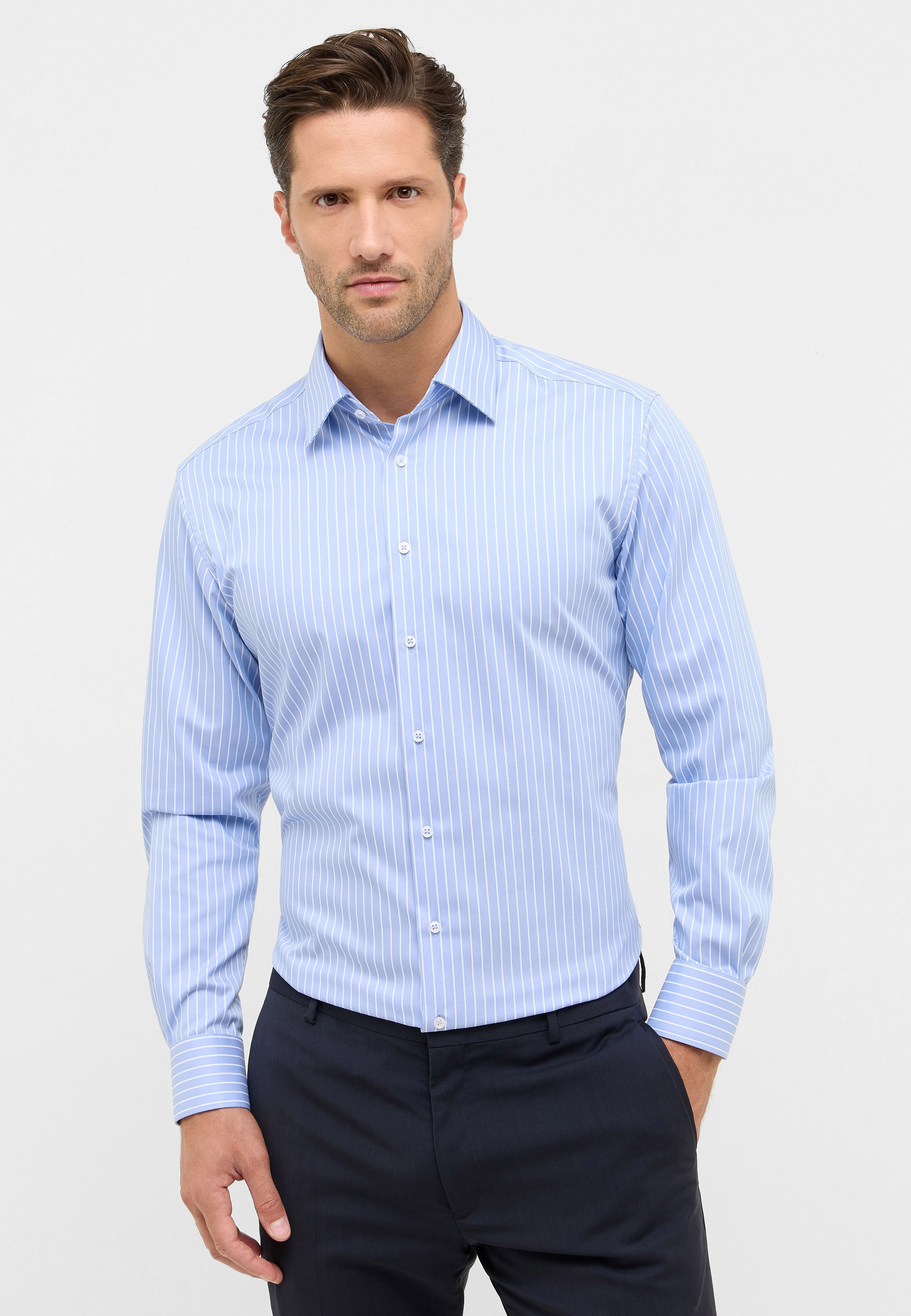 Eterna Langarmhemd "MODERN FIT", NON IRON (bügelfrei) günstig online kaufen