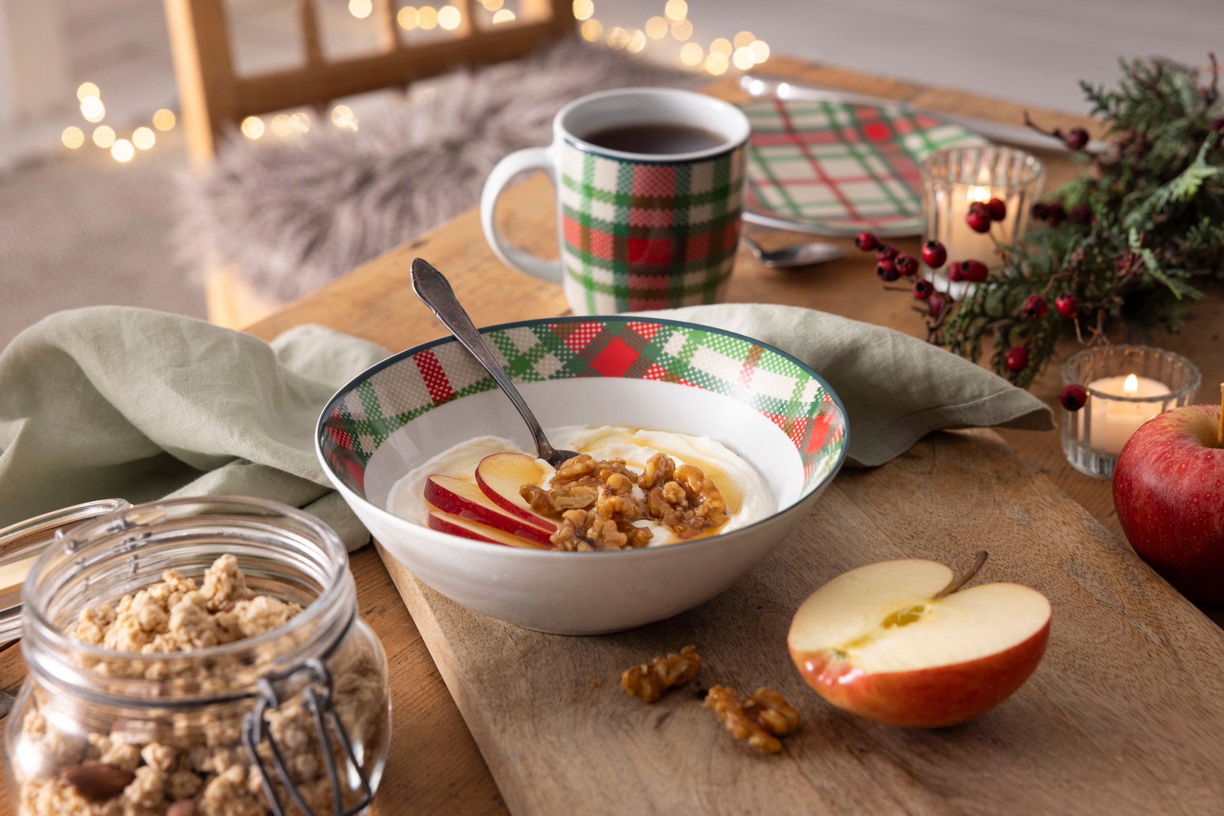 Retsch Arzberg Kombiservice "Highland Green" traditionelles Schotten-Karo i günstig online kaufen