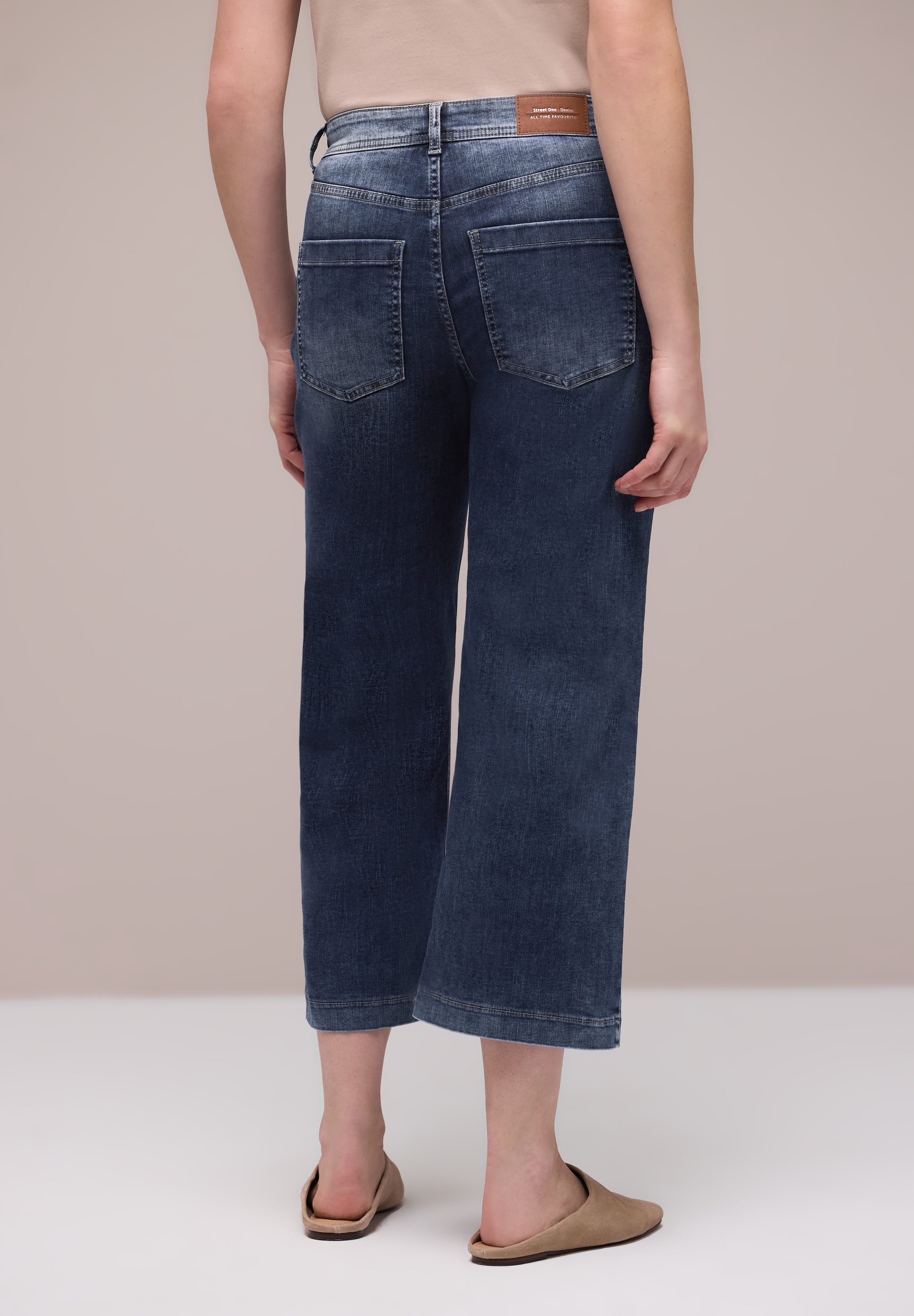 STREET ONE 7/8-Jeans »Style Emee« im Loose Fit und mit hohem Bund und Stretch