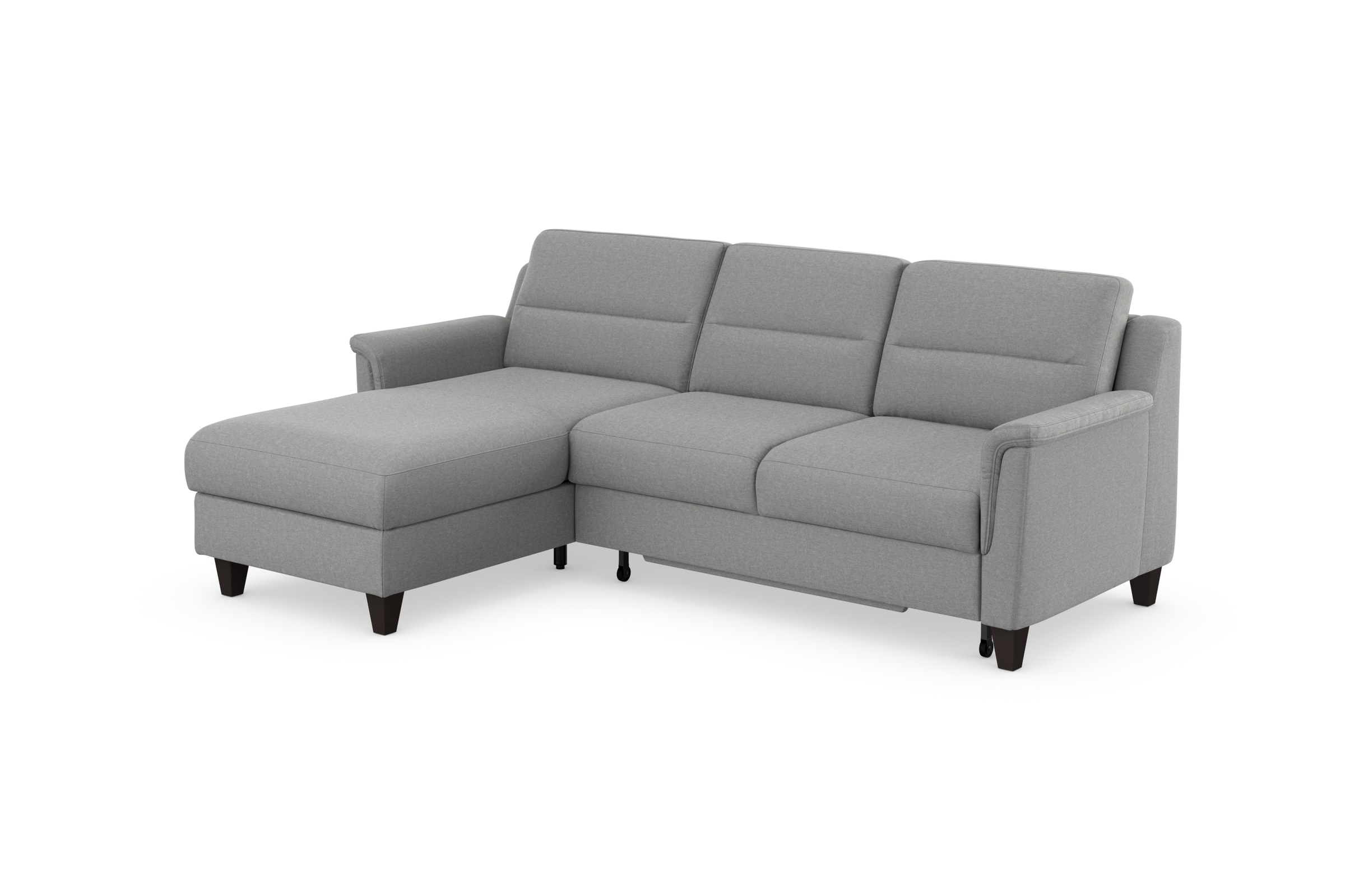 Ecksofa SIT & MORE "Farö L-Form", grau, B:234cm H:90cm T:168cm, Sofas, Ecksofa, inklusive Federkern, wahlweise mit Bettfunktion und Bettkasten 6