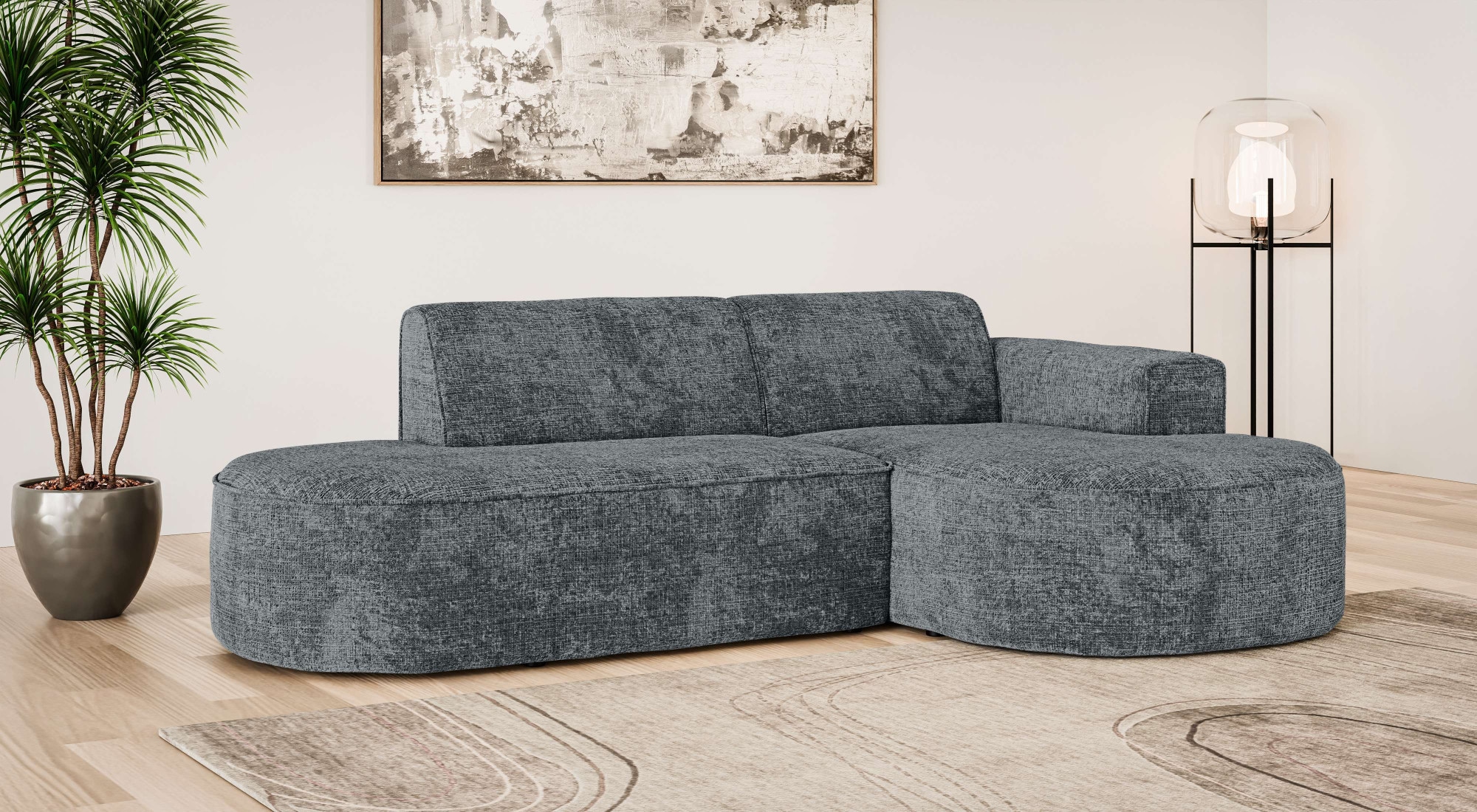 OTTO home Ecksofa "ADELLA XL Design-Sofa mit Recamiere rechts/links, 263/15 günstig online kaufen