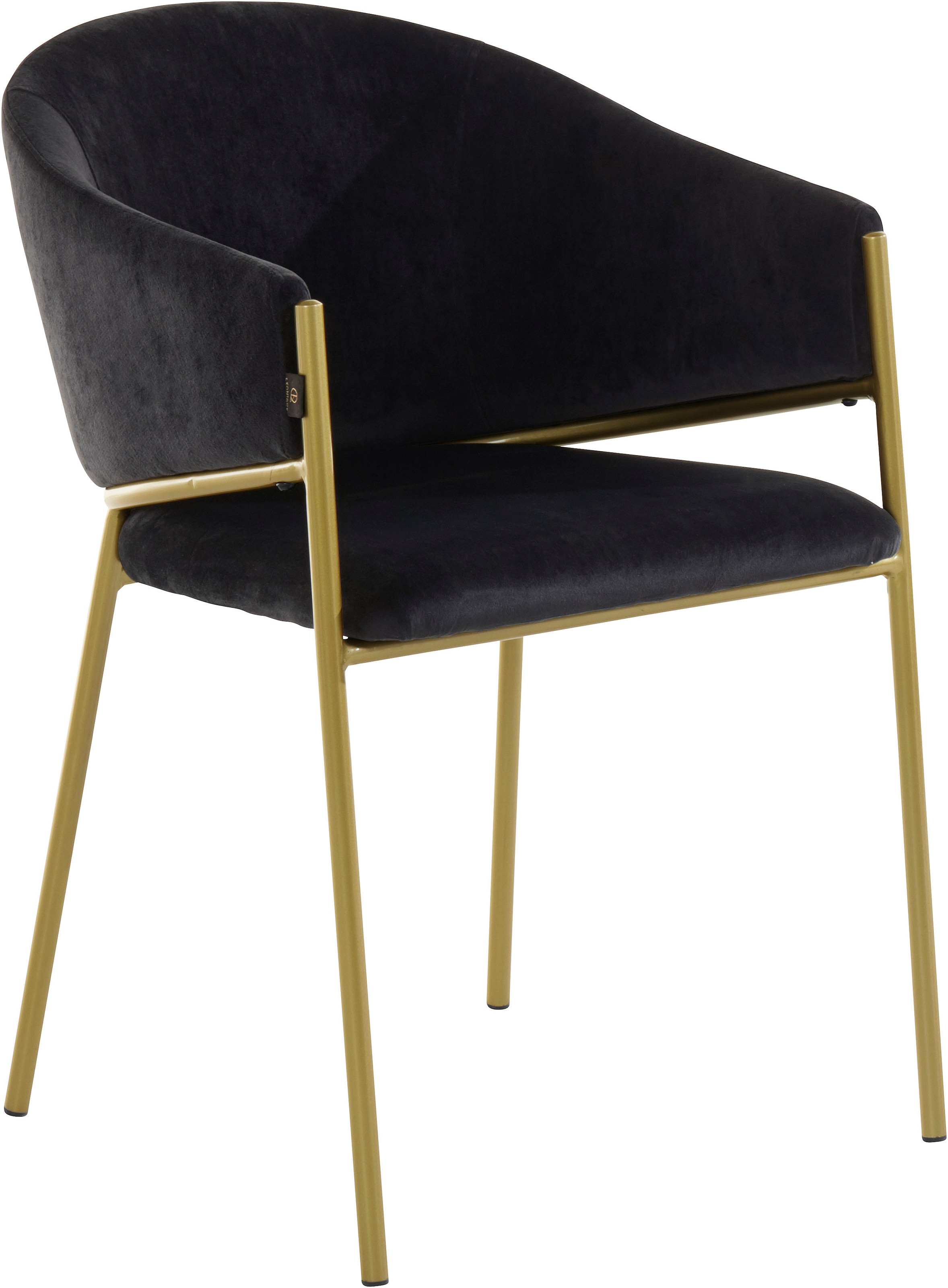 Leonique Esszimmerstuhl »Évreux«, 2 St., Veloursstoff, mit einem goldenen  Metallgestell, Sitzhöhe 49 cm bestellen | BAUR