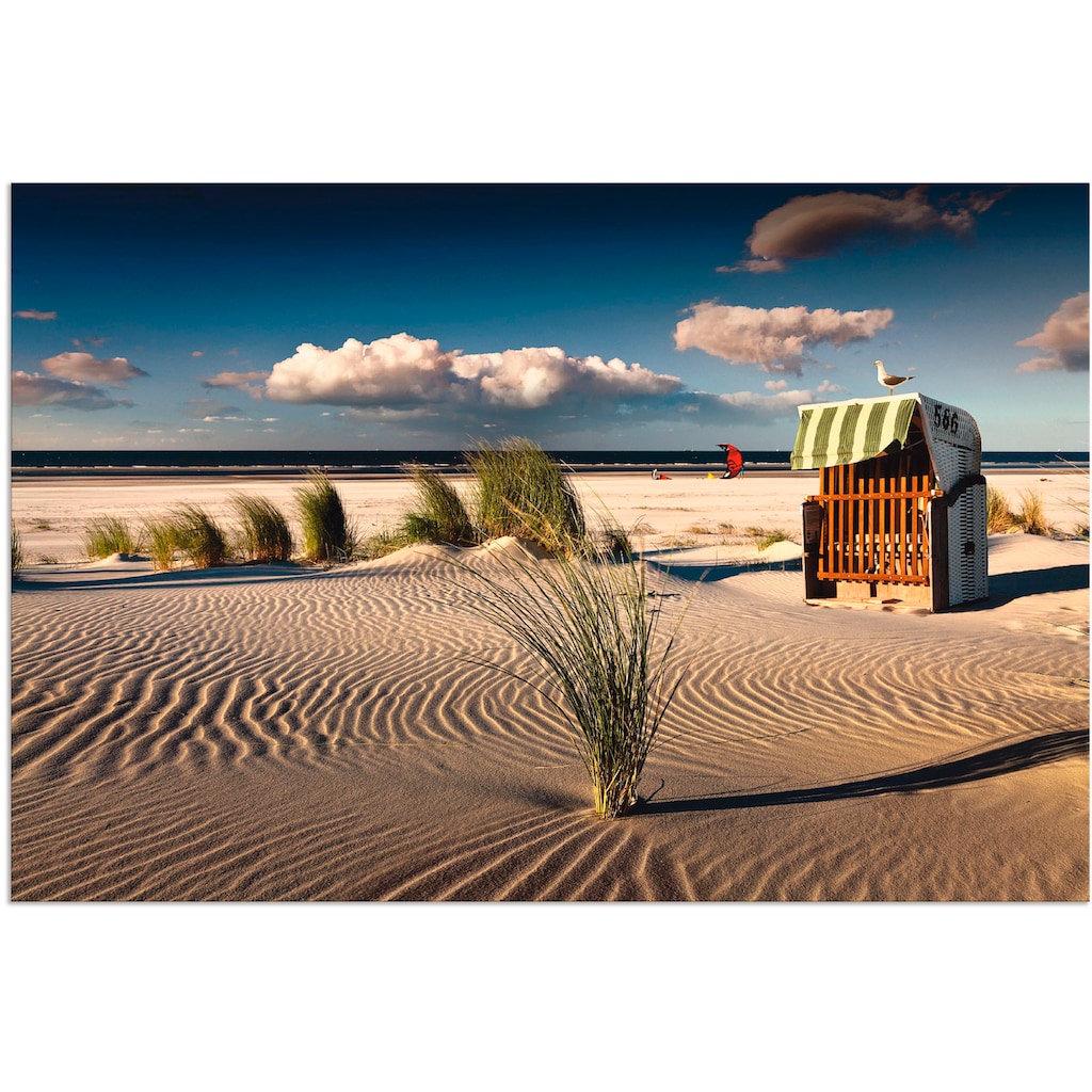 Artland Wandbild »An einem Sommerabend am Strand«, Küste, (1 St.)