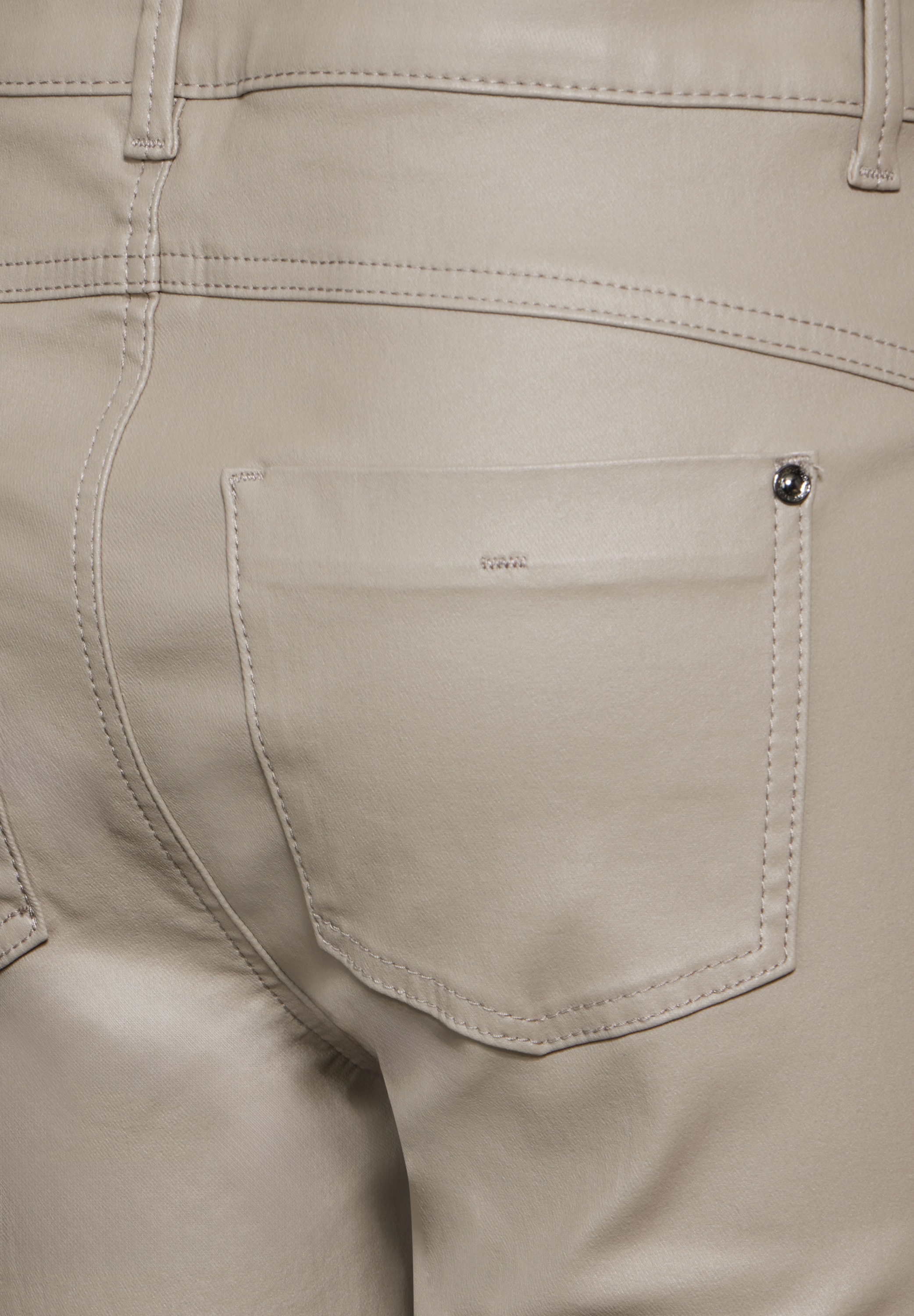 STREET ONE Lederimitathose, High Waist