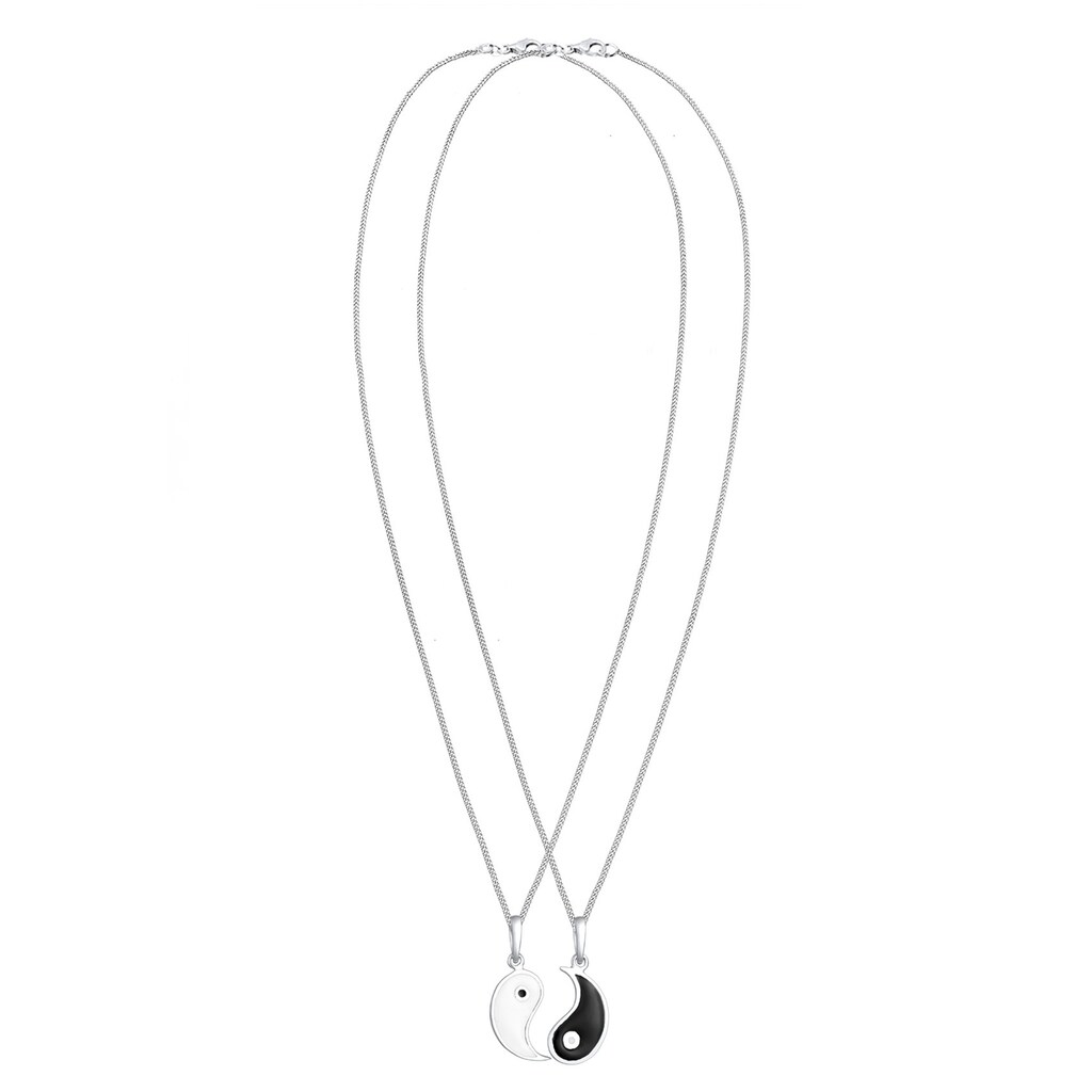 Elli Ketten-Set »Partnerketten Yin Yang 925 Sterling Silber«