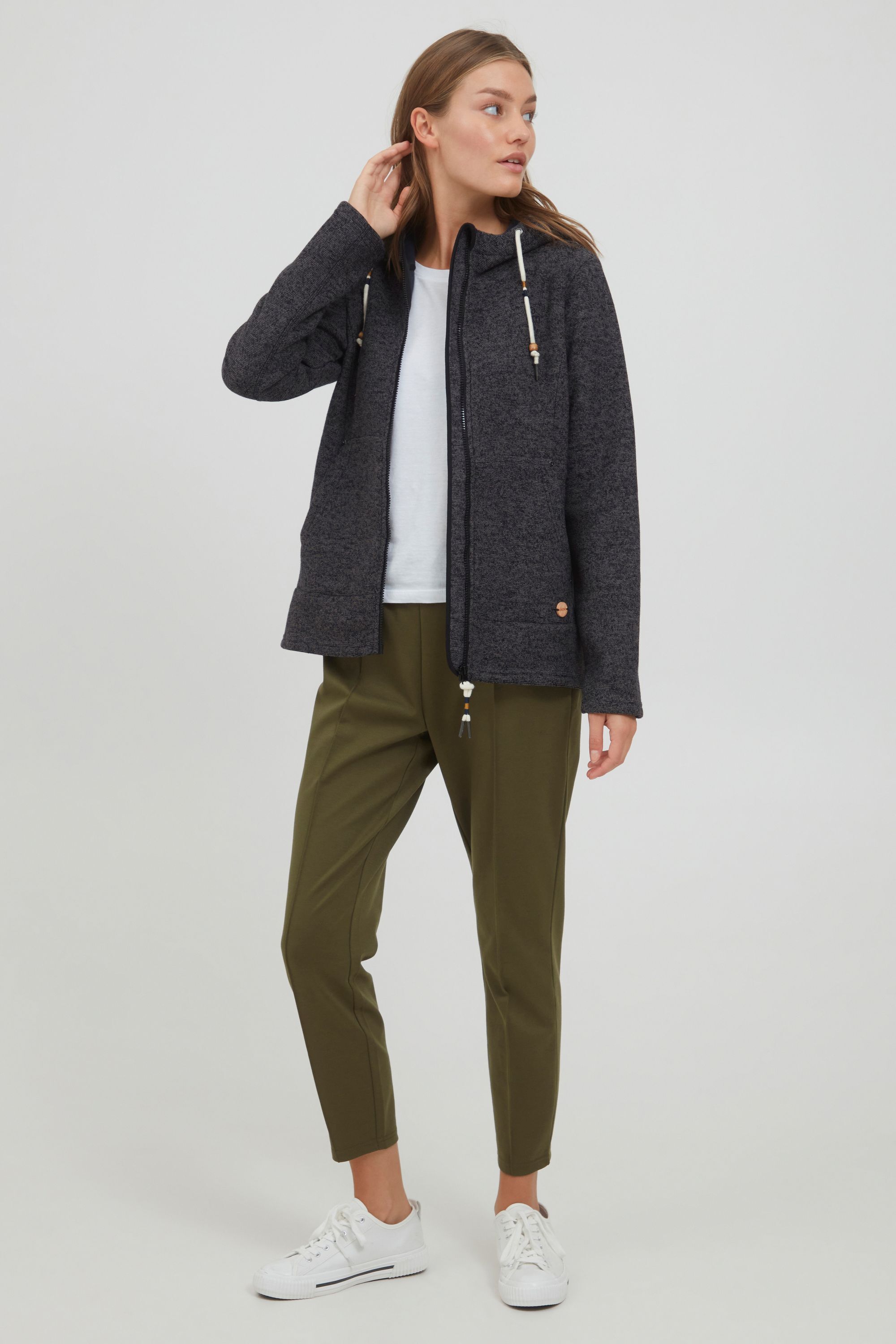 Thumbnail - OXMO Kapuzenfleecejacke "Kapuzensweatjacke OXFia"