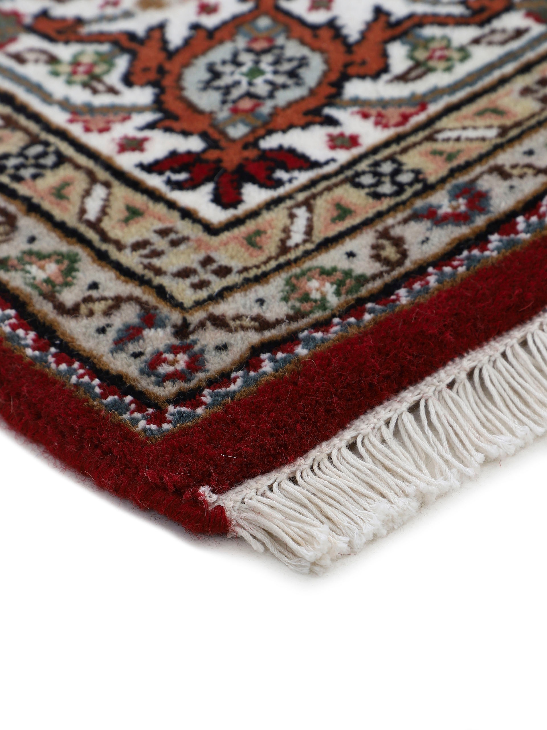 Woven Arts Orientteppich »Orientteppich Tabriz Mahi«, rechteckig, 15 mm Höhe, handgeknüpft, Wohnzimmer, reine Wolle