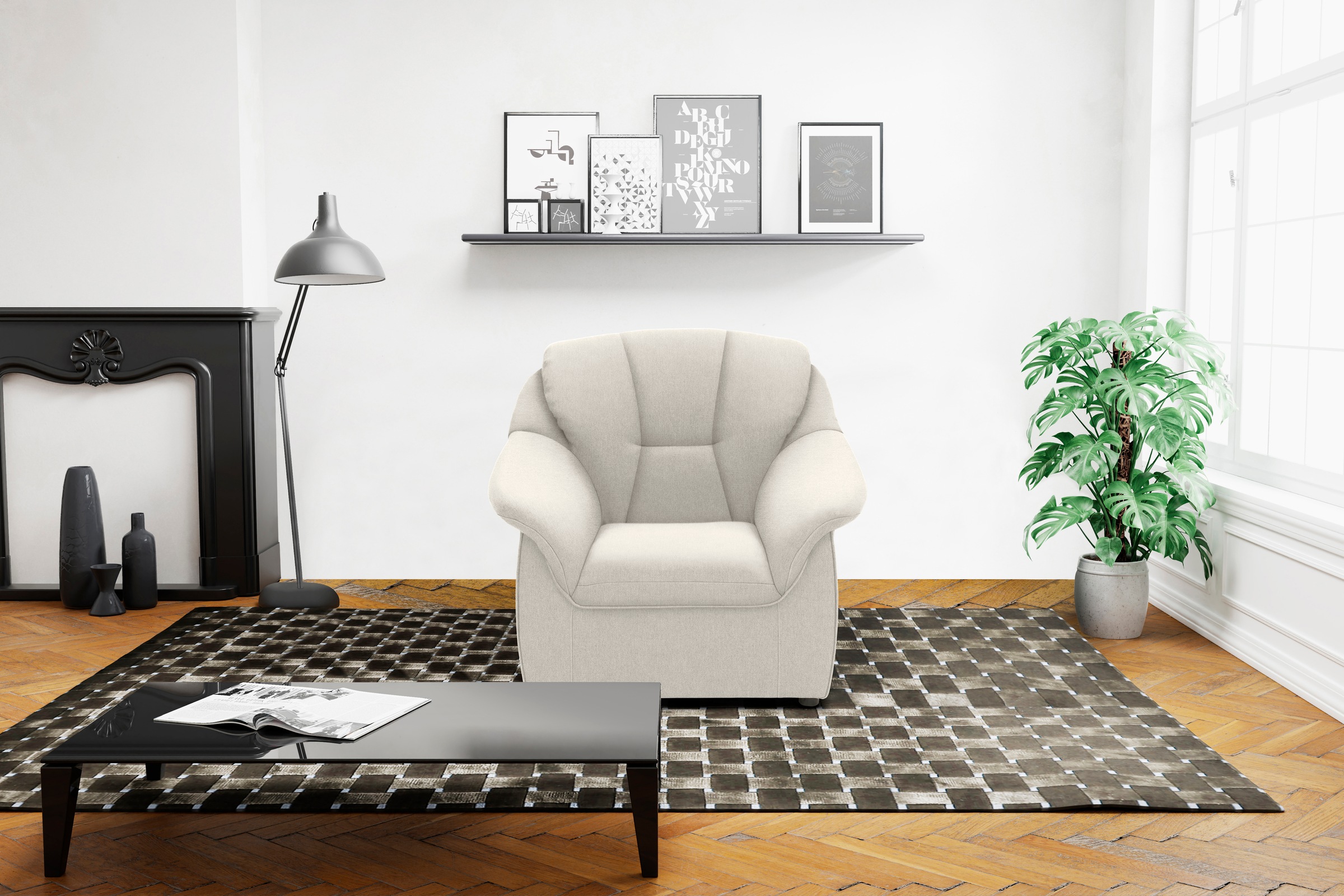 DOMO collection Sessel "Faenza für kleine Räume, zeitlos und elegant, kompa günstig online kaufen