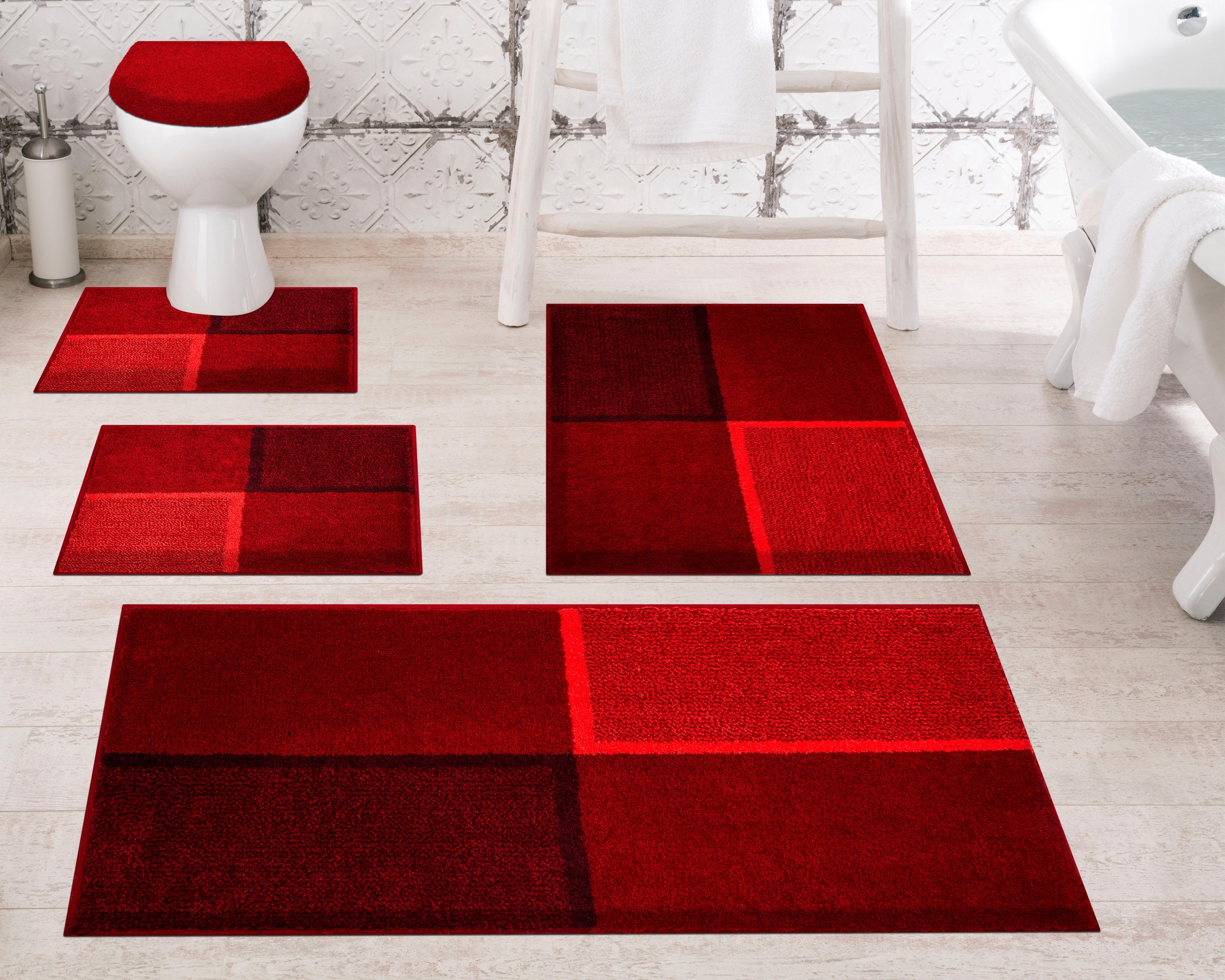 Grund Badematte "Diviso" Höhe 20 mm rutschhemmend beschichtet fußbodenheizu günstig online kaufen