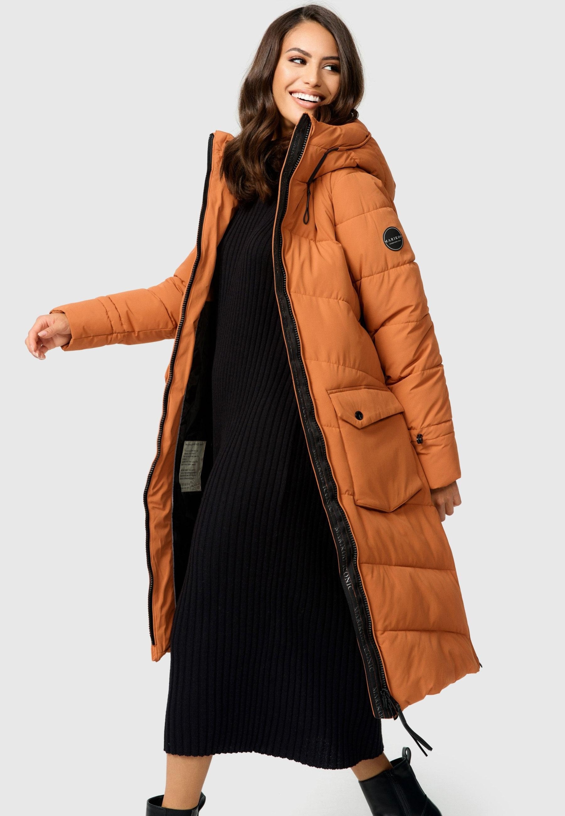 Marikoo Winterjacke »Tomomii XVI«, warmer Winter Stepp Mantel mit Kapuze