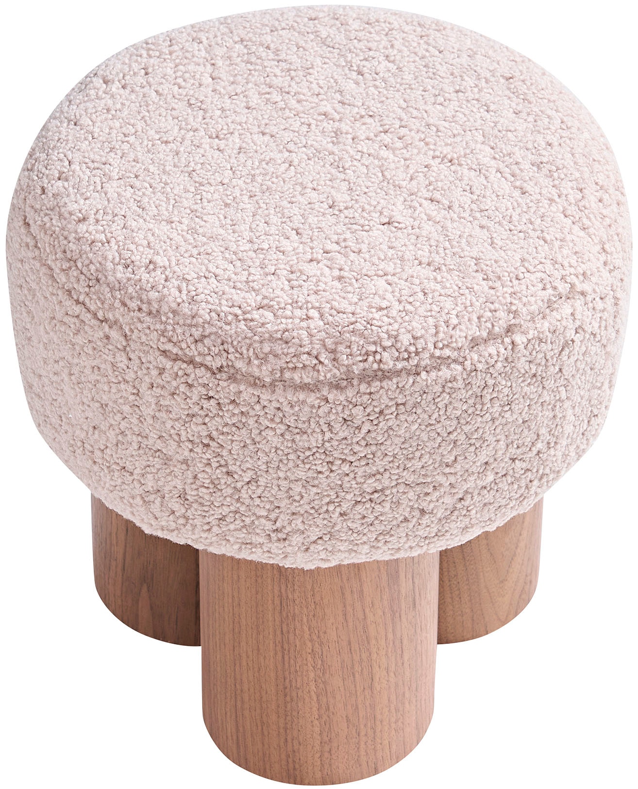 SalesFever Sitzhocker, (1 St.), mit Sitzfläche aus Teddyfell