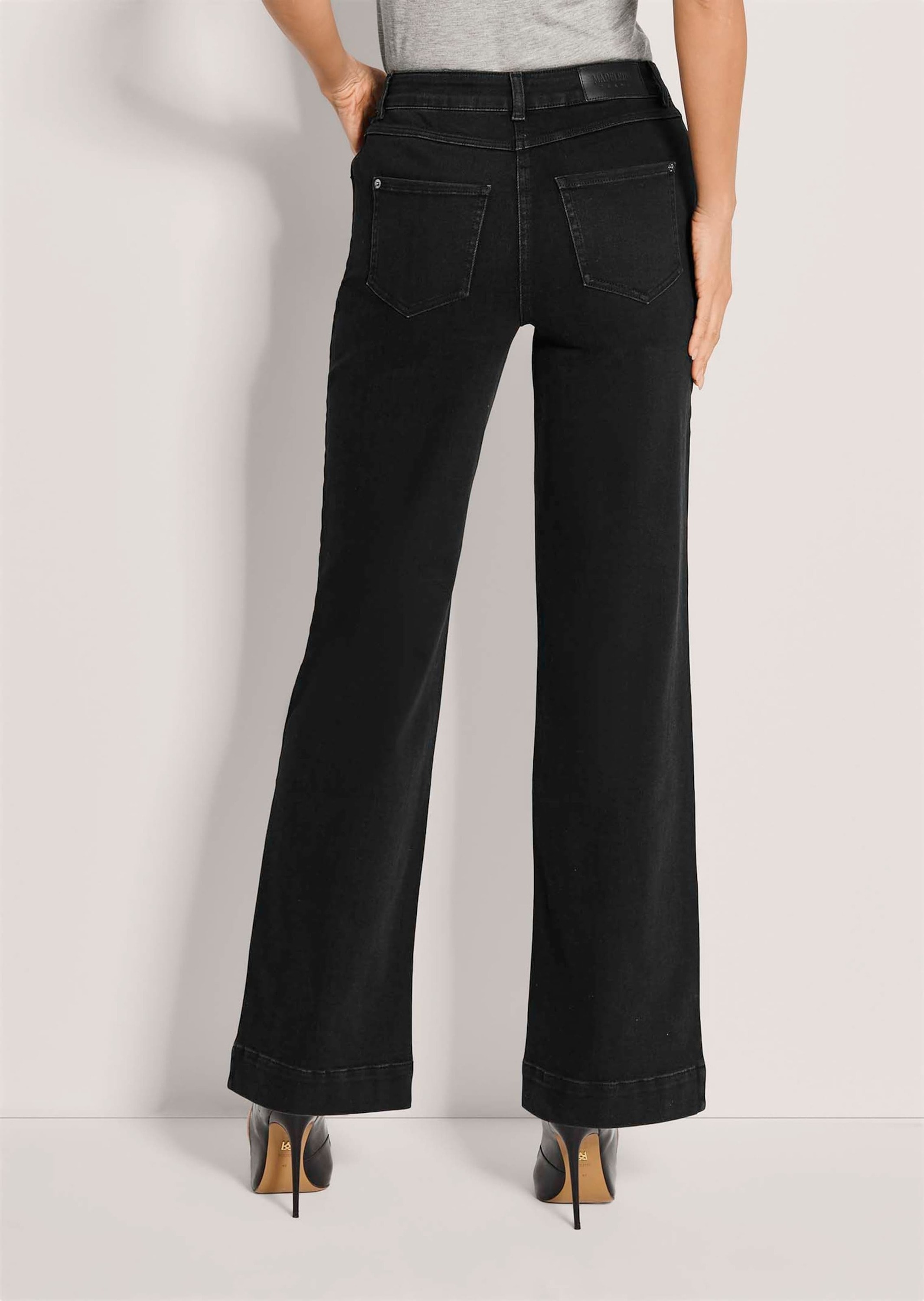 MADELEINE Regular-fit-Jeans »Hose Wide-Leg-Jeans aus Powerstretch«