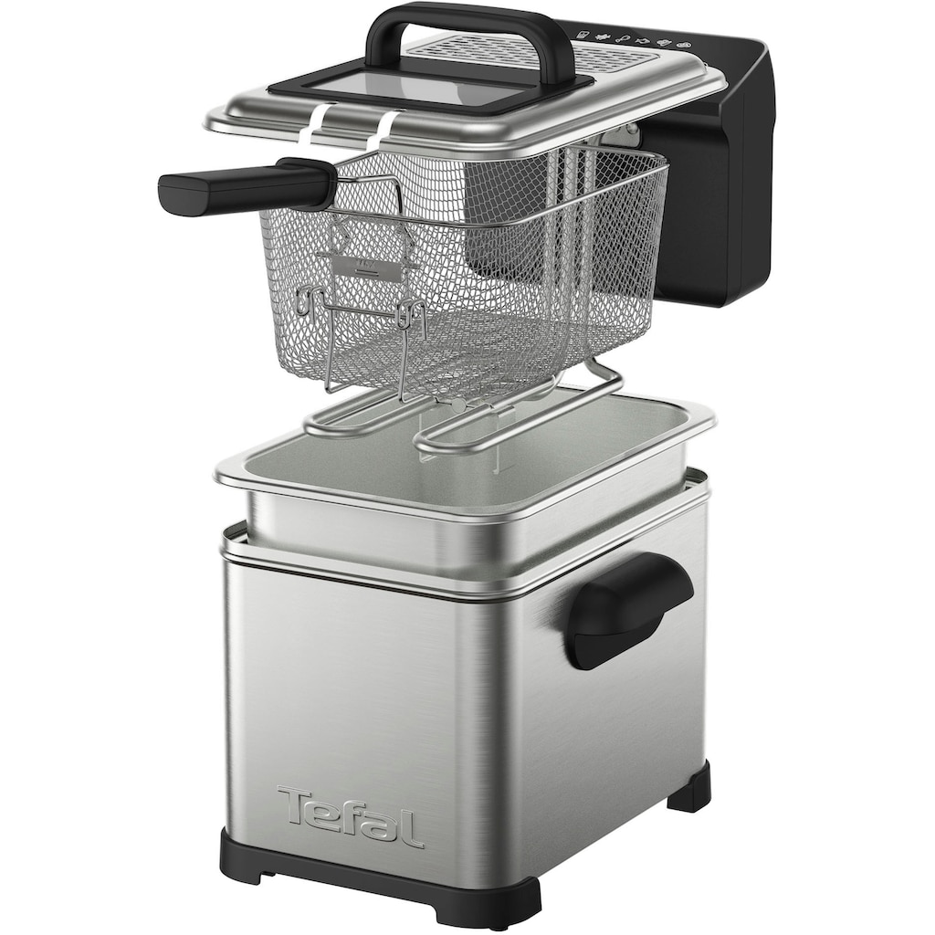 Tefal Fritteuse »FR507D Family Pro Digital«, 2400 W, Fassungsvermögen 4 l, 4 L, spülmaschinengeeignet, digitaler LED-Bildschirm