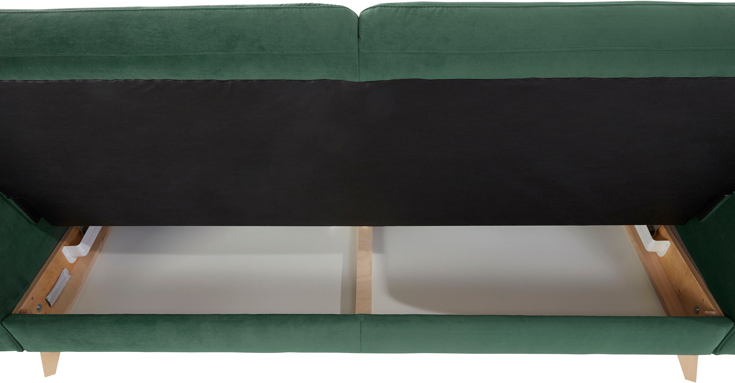 exxpo - sofa fashion 3-Sitzer »Nappa, kompakt und komfortabel, bequem, zeitloses Design, L-Form«, tolle Detailverarbeitung