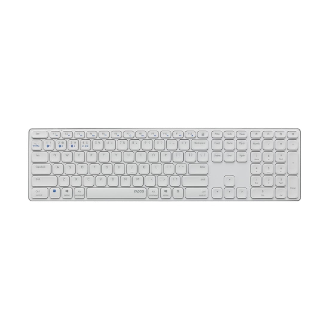 Rapoo Wireless-Tastatur »E9800M kabellose Tastatur, Bluetooth, 2.4 GHz«, (Fn-Tasten-Ziffernblock)