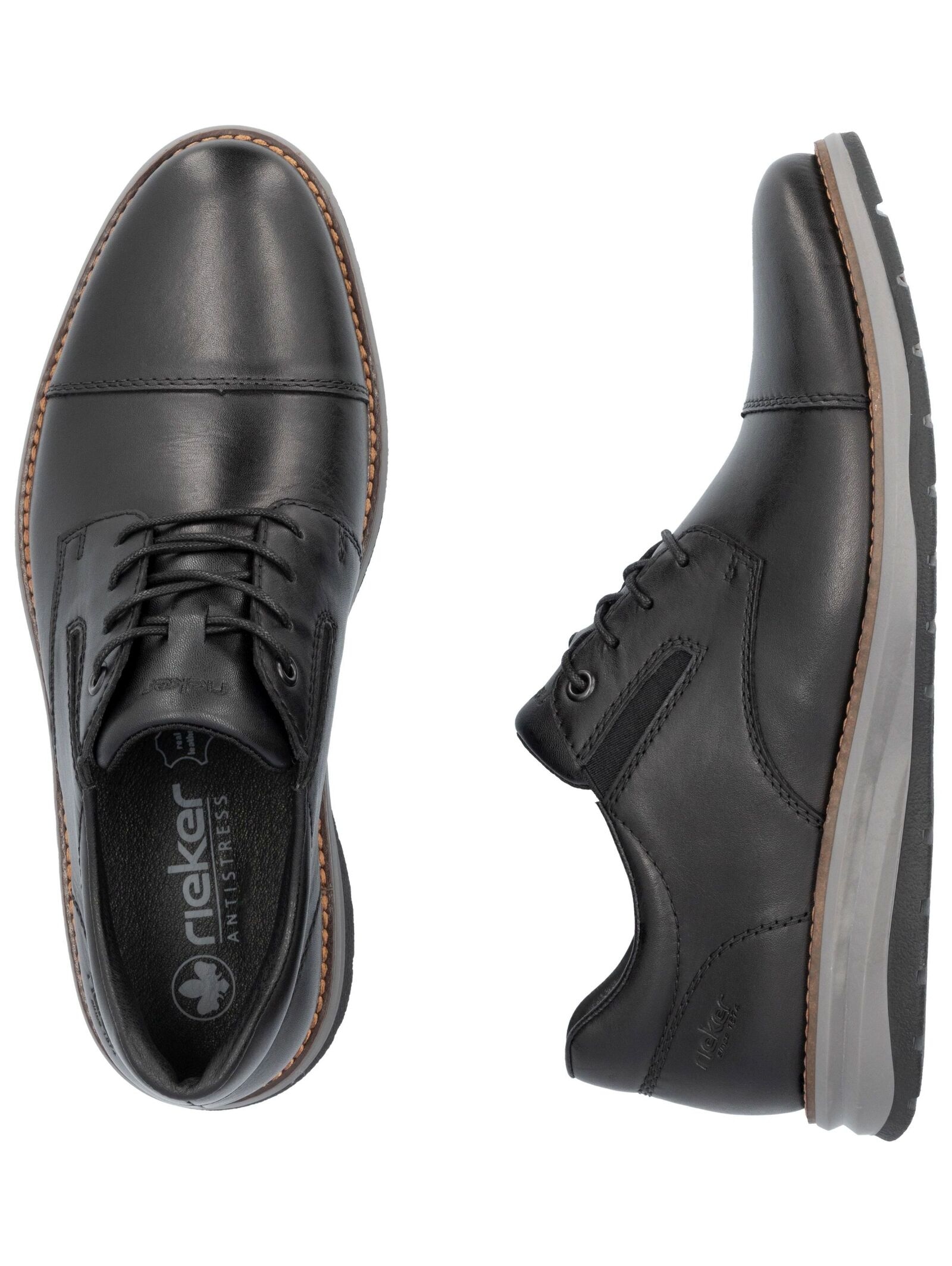 Rieker Schnürschuh »Rieker Halbschuhe Glattleder«