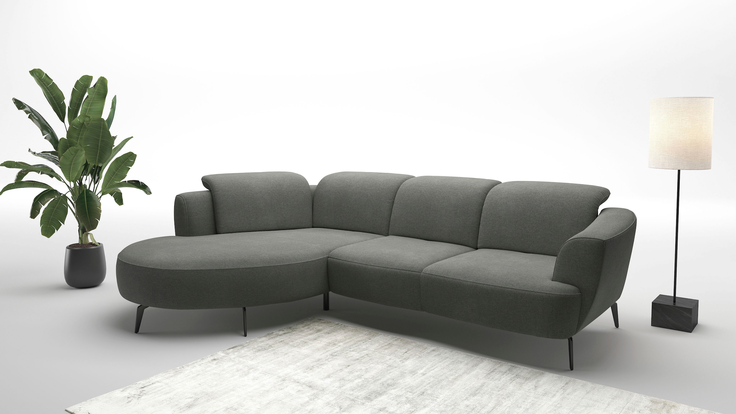 sit&more Ecksofa "Zoe", ink.Sitztiefenverstellung, wahlweise mit Kopfteilve günstig online kaufen