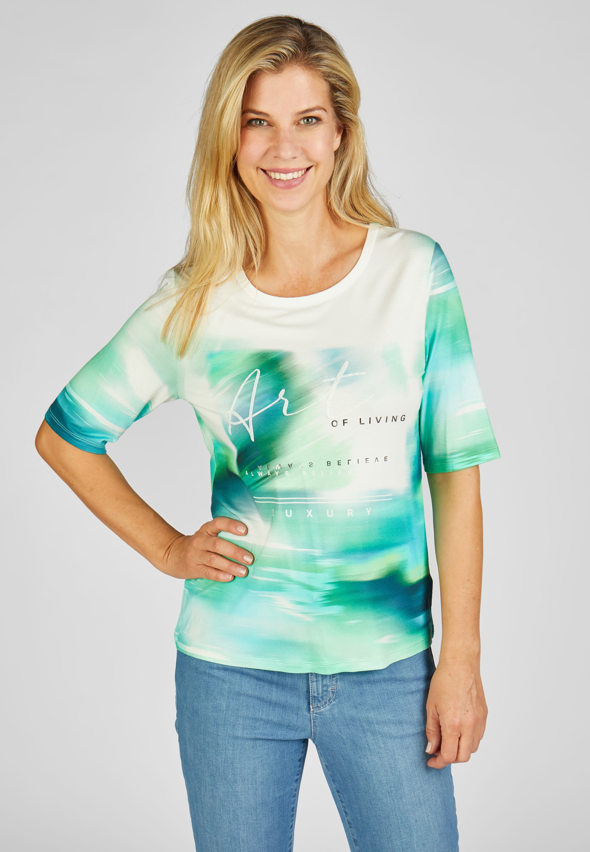 Rabe Print-Shirt "RABE T-Shirt mit Wording"