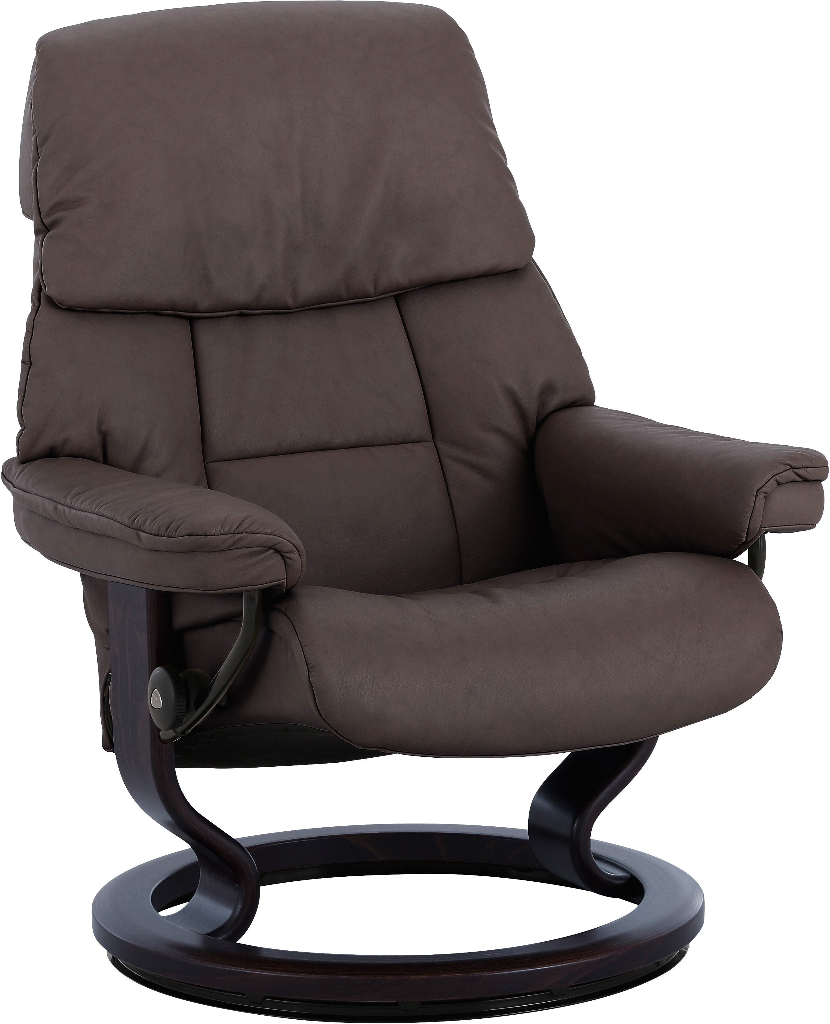 Stressless Relaxsessel "Ruby" mit Classic Base, Größe M, Gestell Eiche, Wenge, Braun & Schwarz