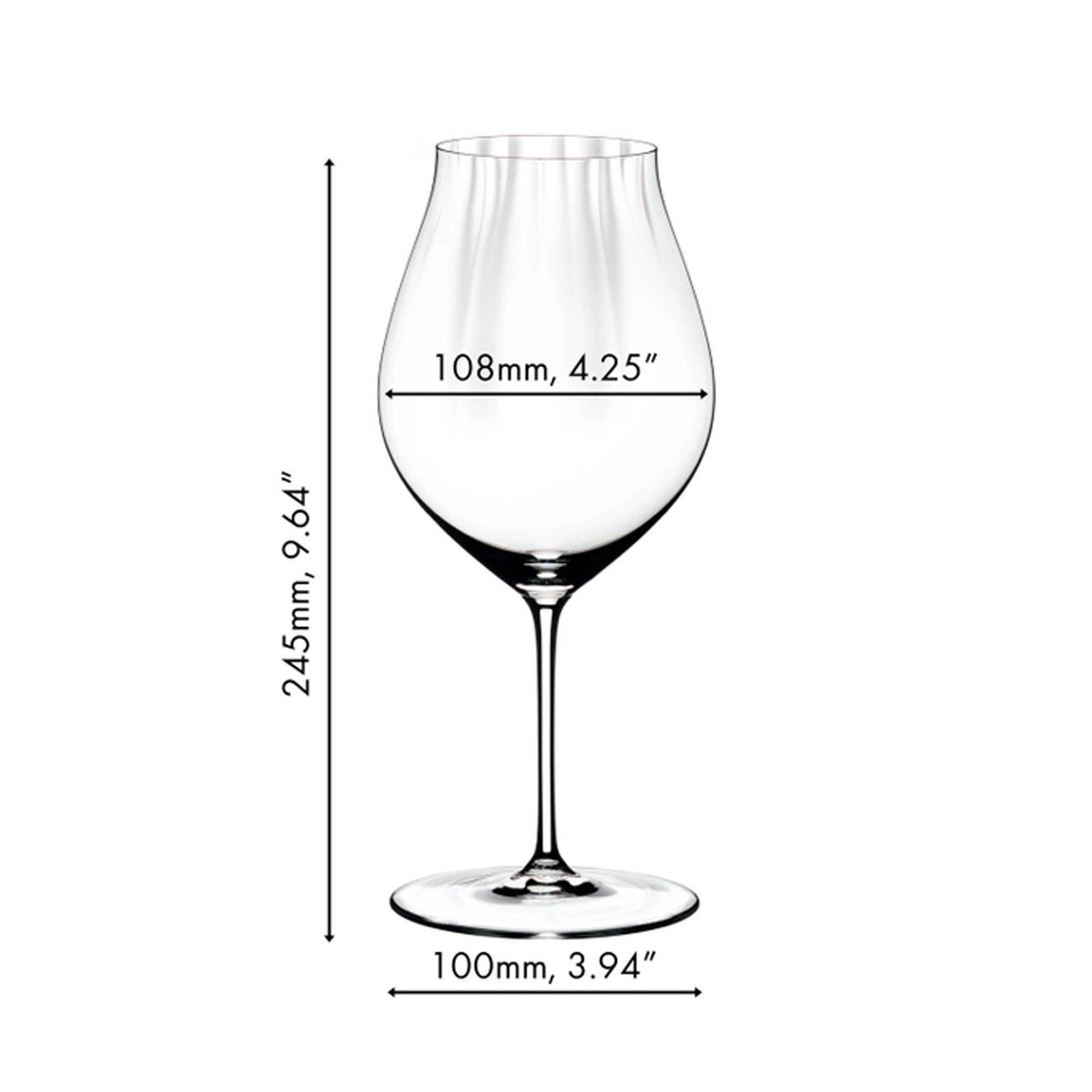 RIEDEL THE WINE GLASS COMPANY Rotweinglas "Pinot Noir Gläser Performance 830 ml 4er Set transparent"