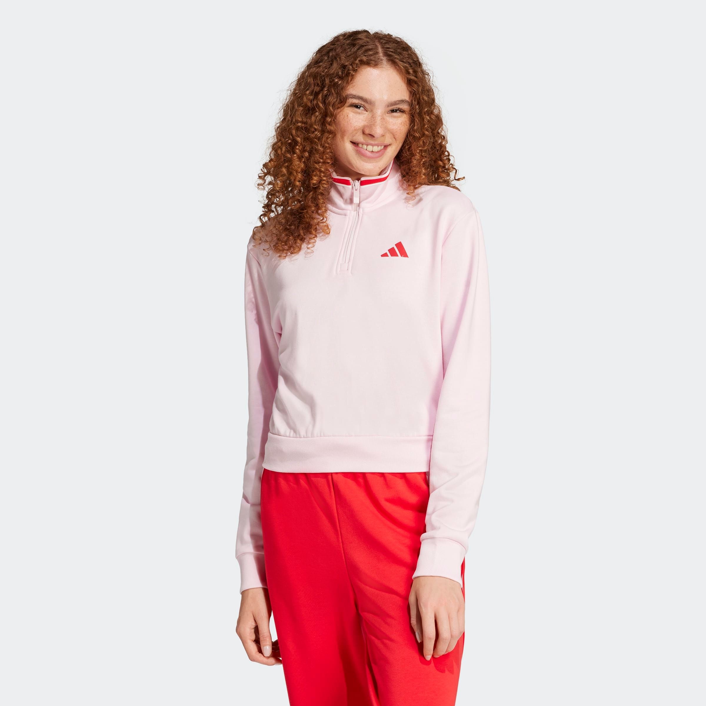 adidas Sportswear Sweatshirt "ESSENTIALS COLOR POP FRENCH TERRY CROP QUARTE günstig online kaufen