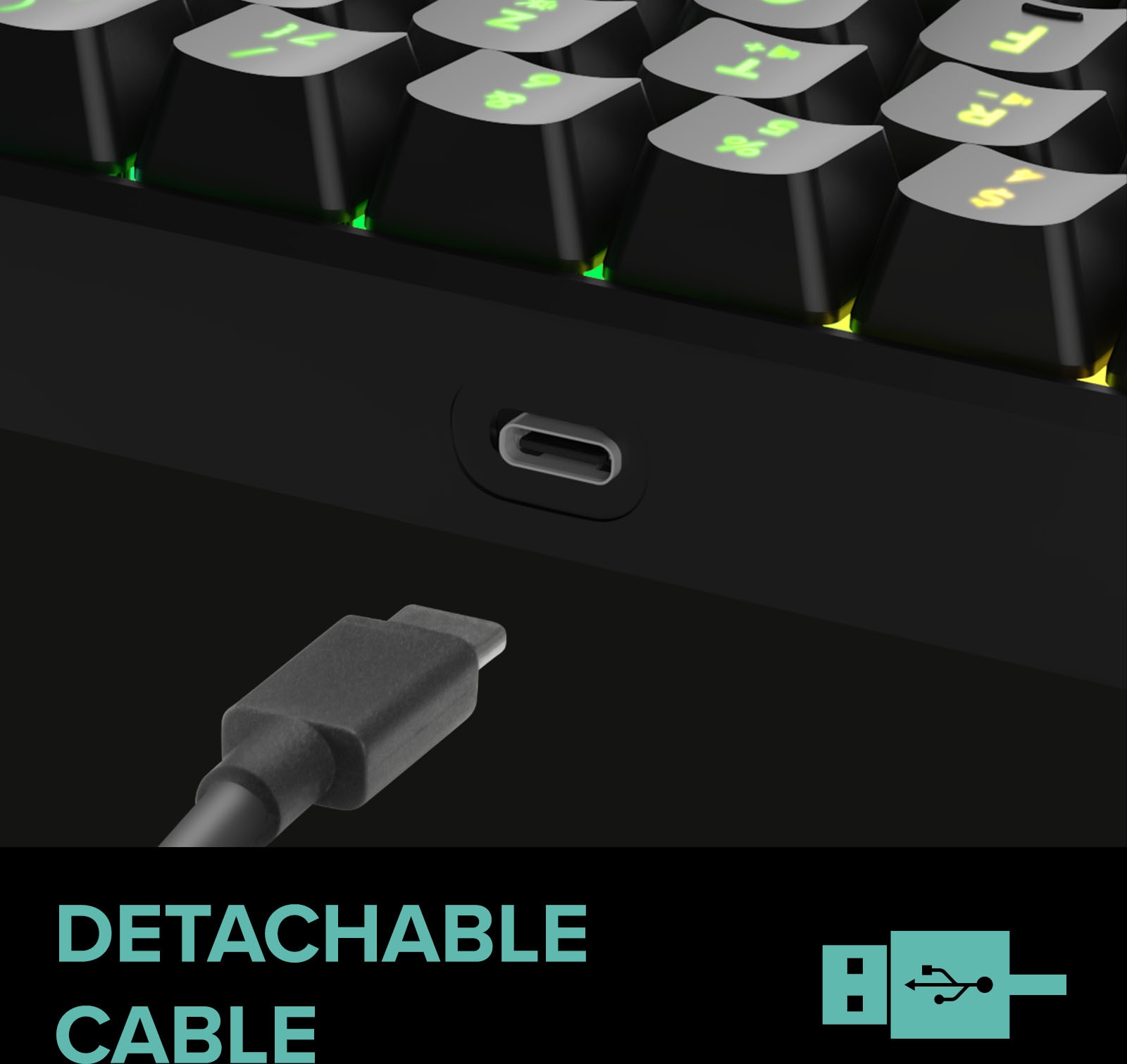 Speedlink Gaming-Tastatur »Letos RGB 60%«, (USB-Anschluss-Anpassbare Höhe)