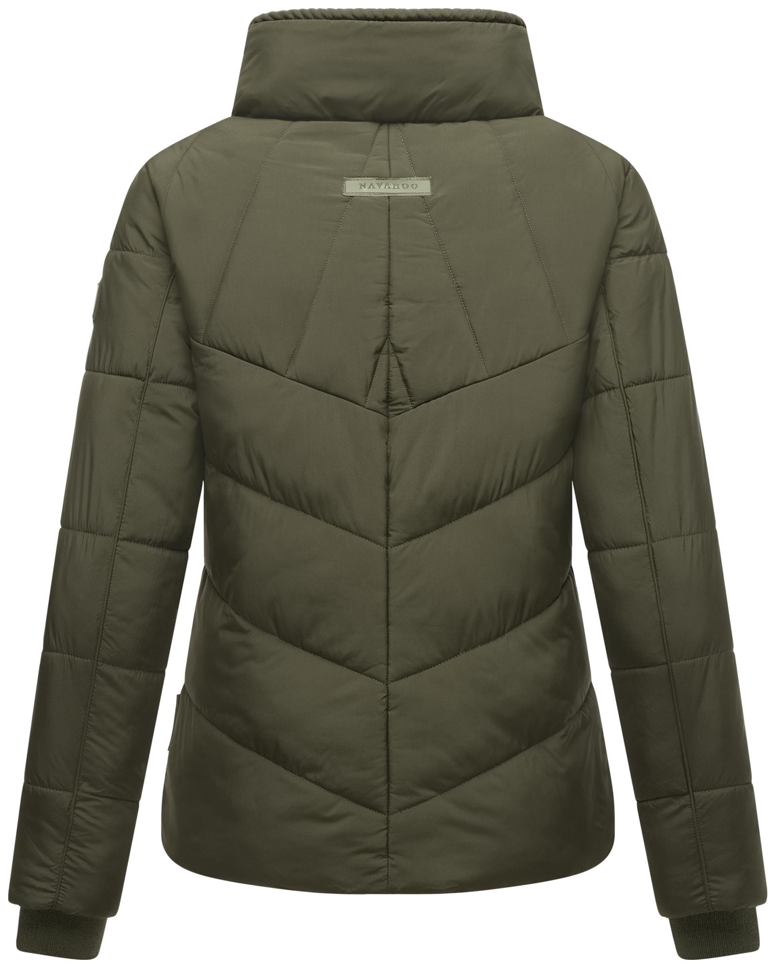 Navahoo Steppjacke »Liebesfee 14«, ohne Kapuze, gesteppte Damen Übergangsjacke mit wattiertem Stehkragen