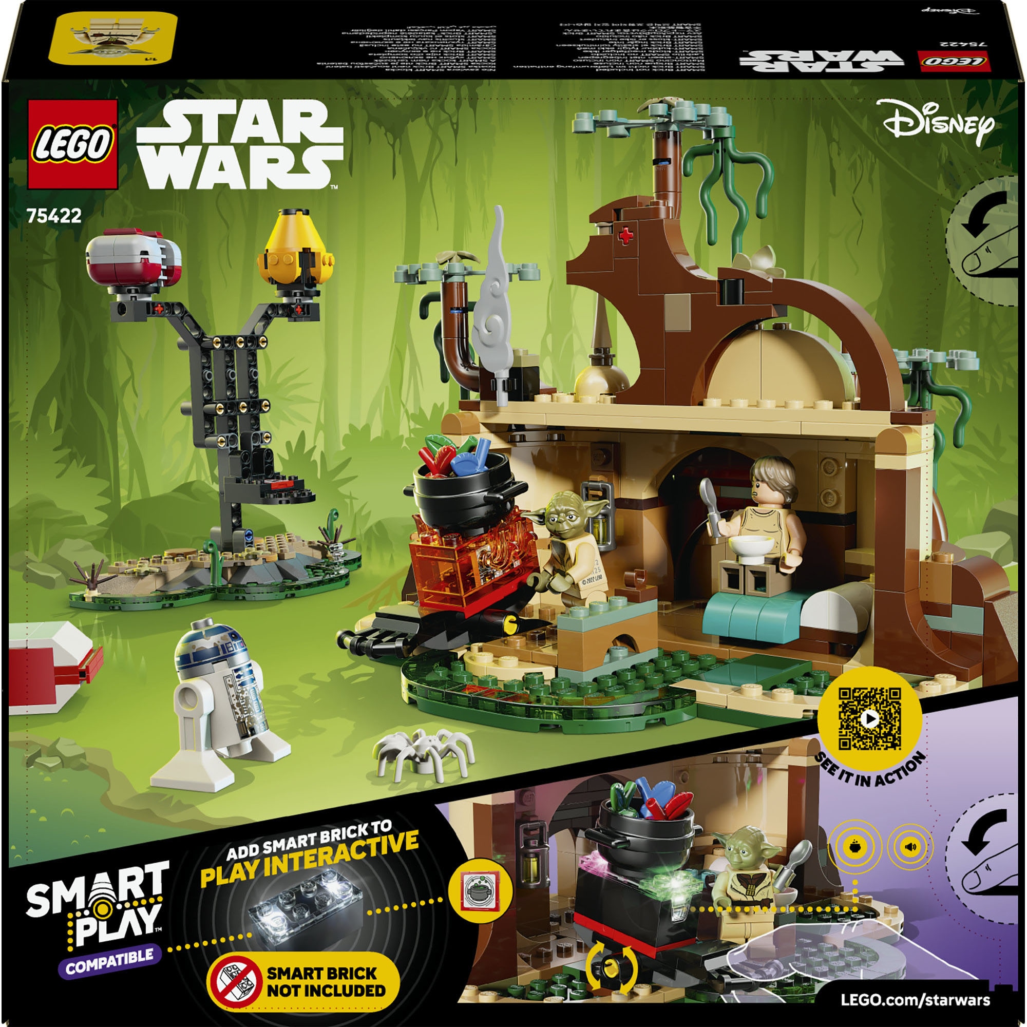 LEGO® Konstruktionsspielsteine »SMART Play: Jedi-Training an Yodas Hütte (75422), LEGO Star Wars ™« Mit SMART Brick kombatibel (nicht im Lieferumfang enthalten)