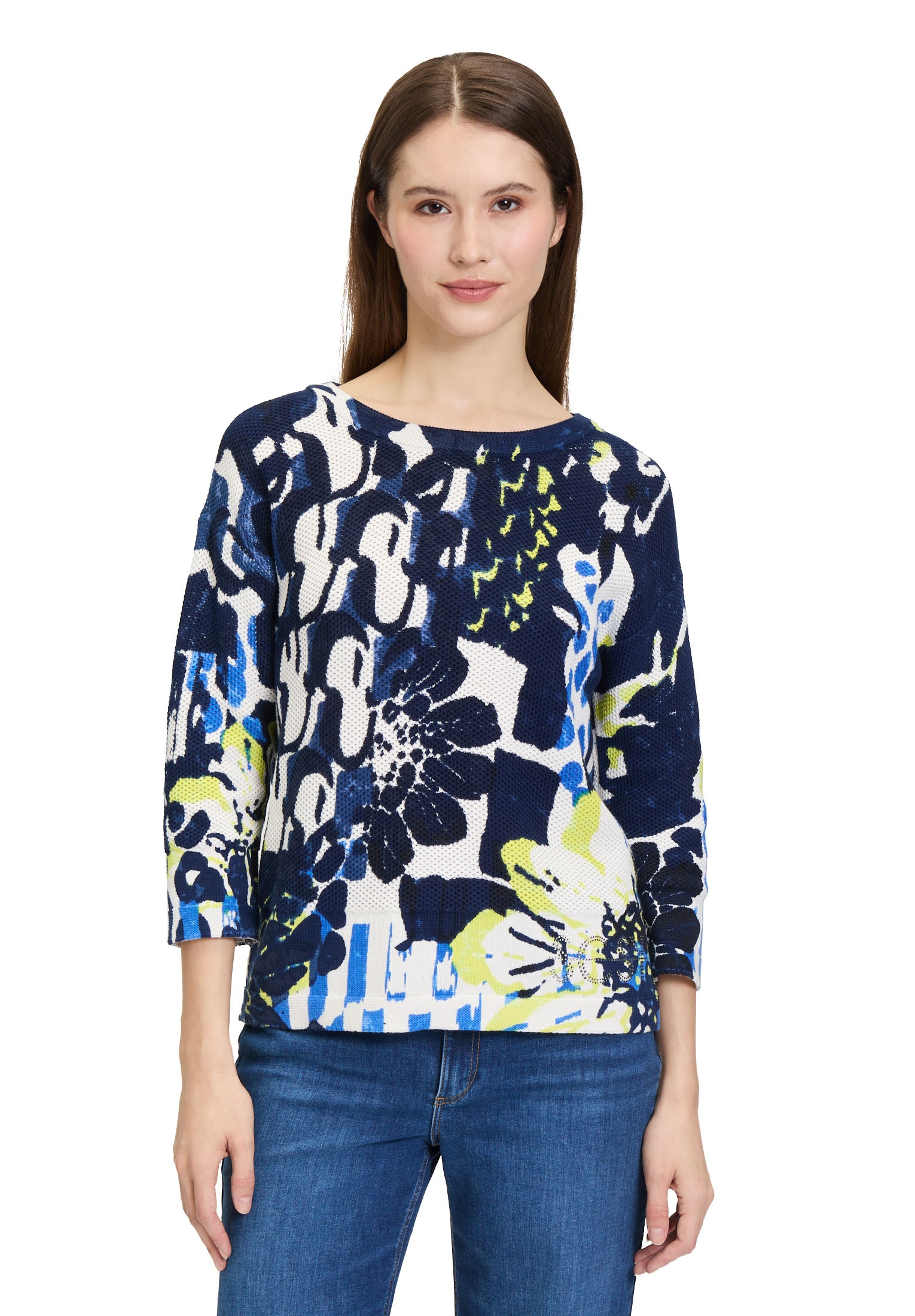 Betty Barclay Strickpullover "Betty Barclay Damen Strickpullover mit Print" günstig online kaufen