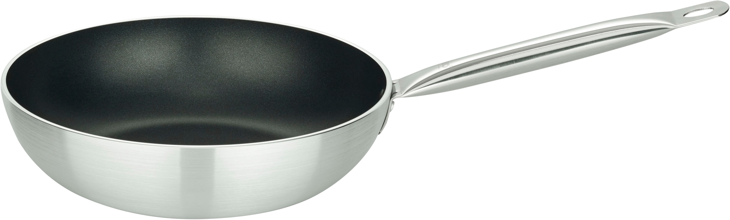 tlg.), Profi »Bistro-Line«, handlicher langer, kaufen | 28 Elo Edelstahl Ø (1 BAUR Griff, Aluminium, Induktion Wok cm, online