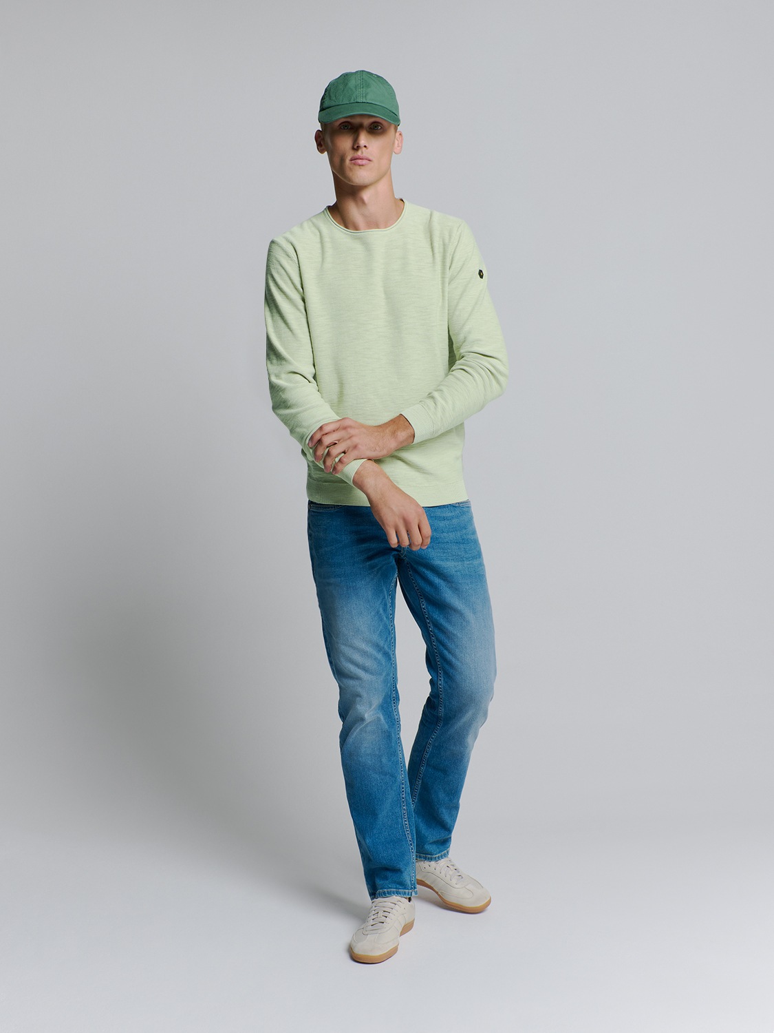 NO EXCESS Rundhalspullover »No Excess Pullover mit Rundhalsausschnitt«