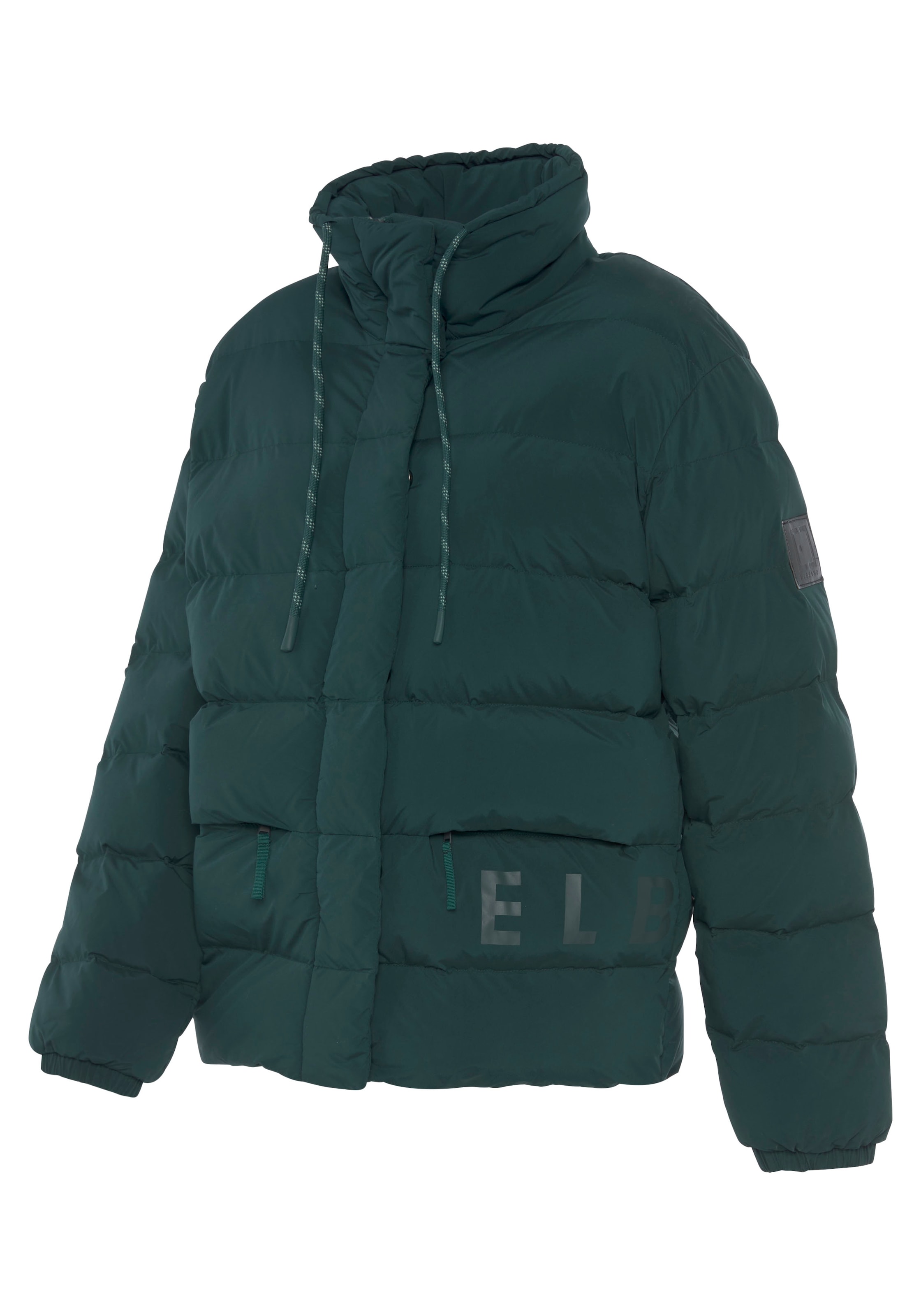 Elbsand Steppjacke, ohne Kapuze, mit hochschließendem Kragen