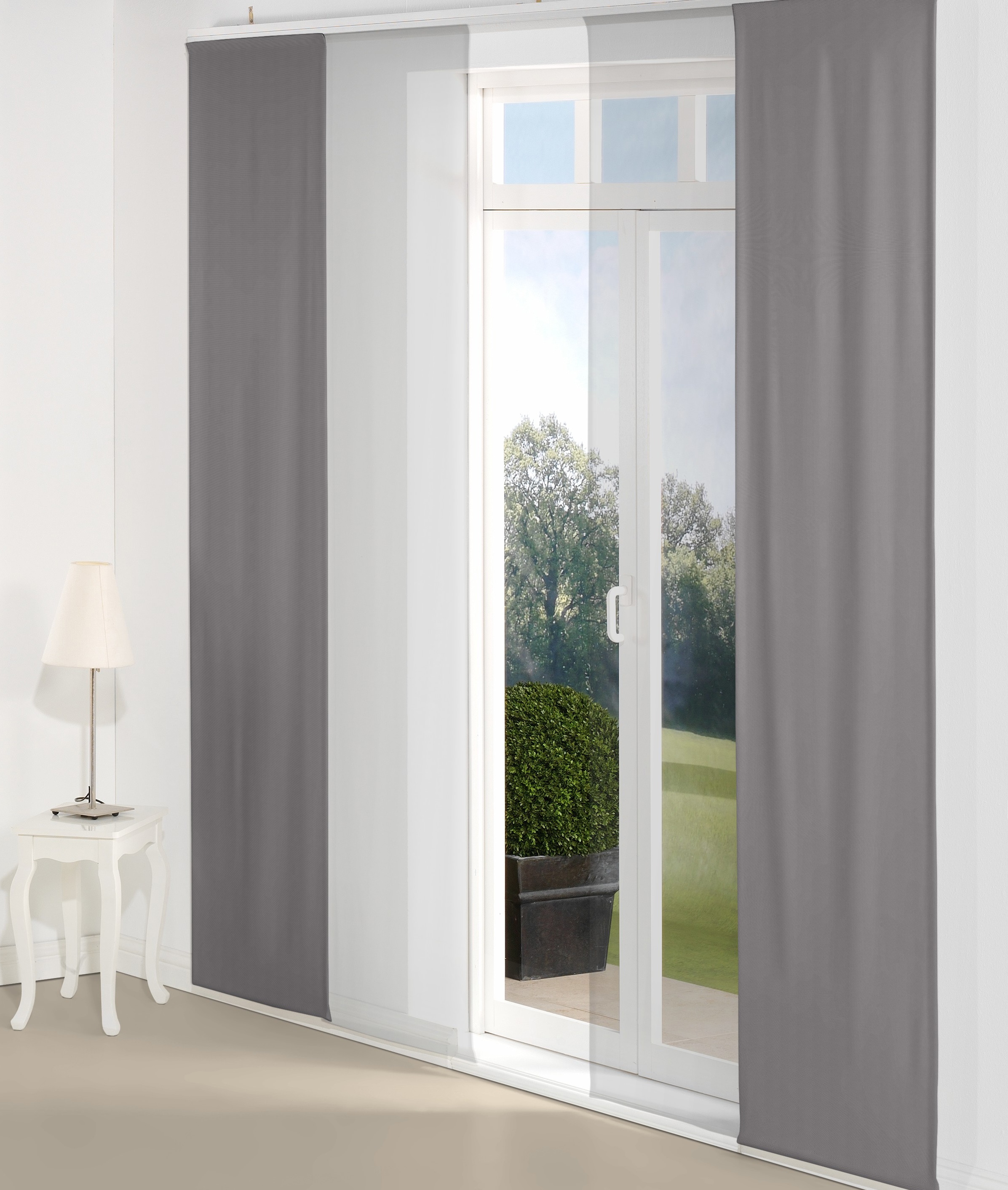 Wirth Schiebegardine "WirthNatur" Paneelwagen 1 Stk. tlg. Inkl. Montagezube günstig online kaufen