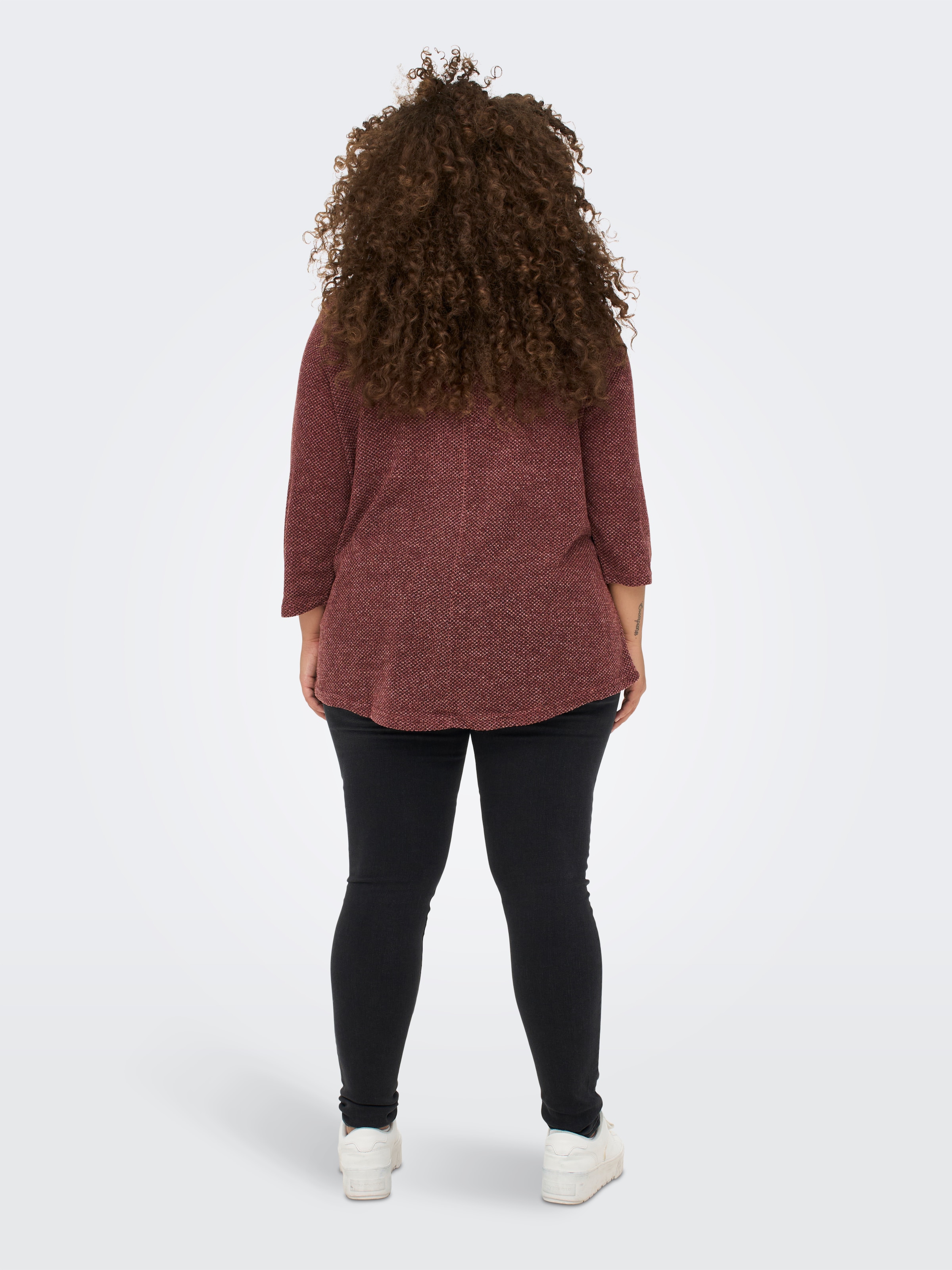 ONLY CARMAKOMA 3/4-Arm-Shirt »CARMARTHA 3/4 TOP«