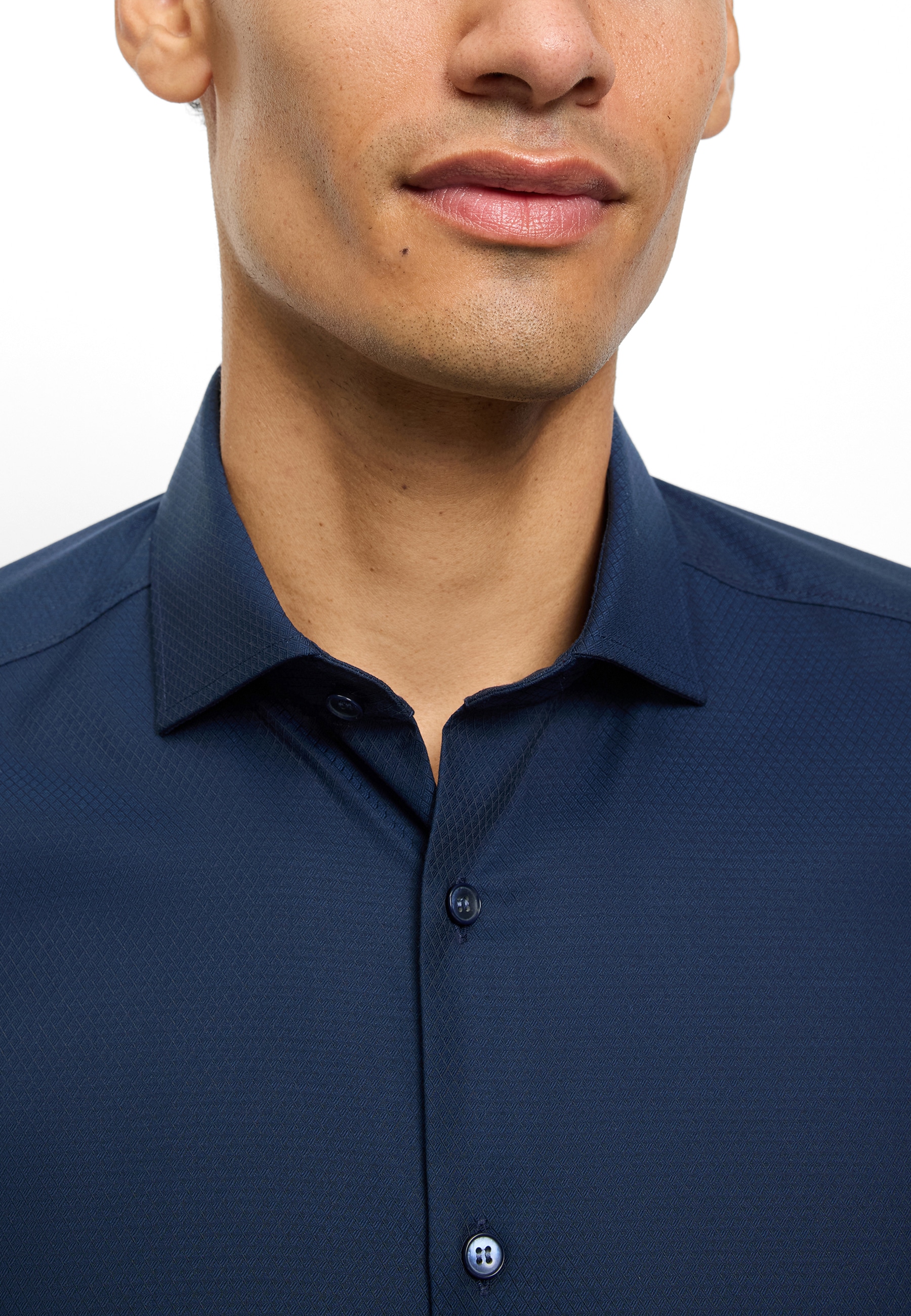 OLYMP Level Five Body Fit Men's Shirt Royal Kent Navy 40 5