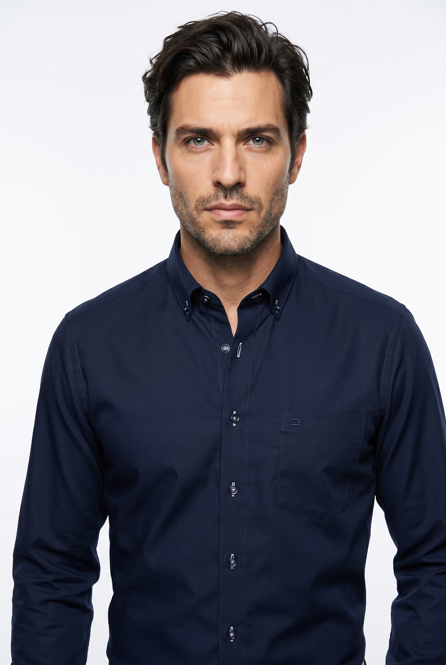 OLYMP Langarmhemd »Luxor« Businesshemd, comfort fit, Button-down-Kragen