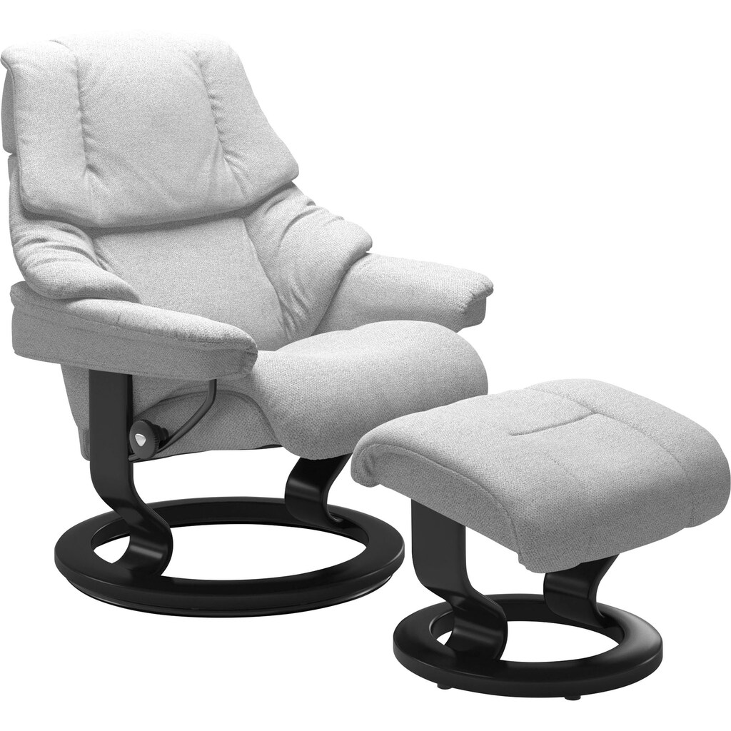 Stressless® Relaxsessel-Set »Reno«, mit Hocker, mit Classic Base, Größe S, M & L, Gestell Schwarz