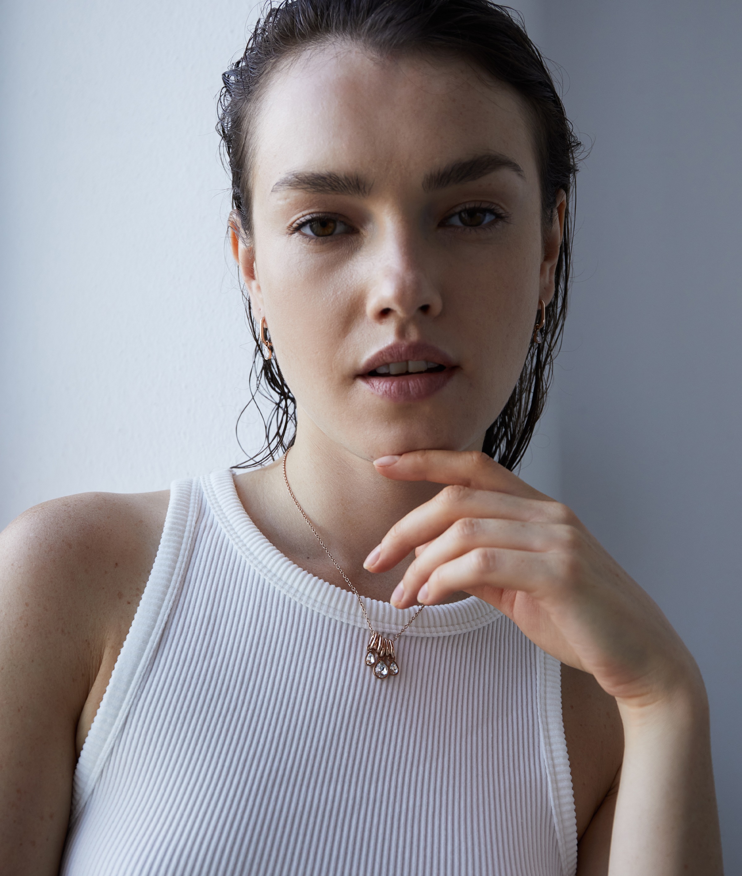 Echtzeit Kette mit Anhänger »Schmuck Geschenk Edelstahl Halskette Like Diamonds Tropfen«, mit Glasstein