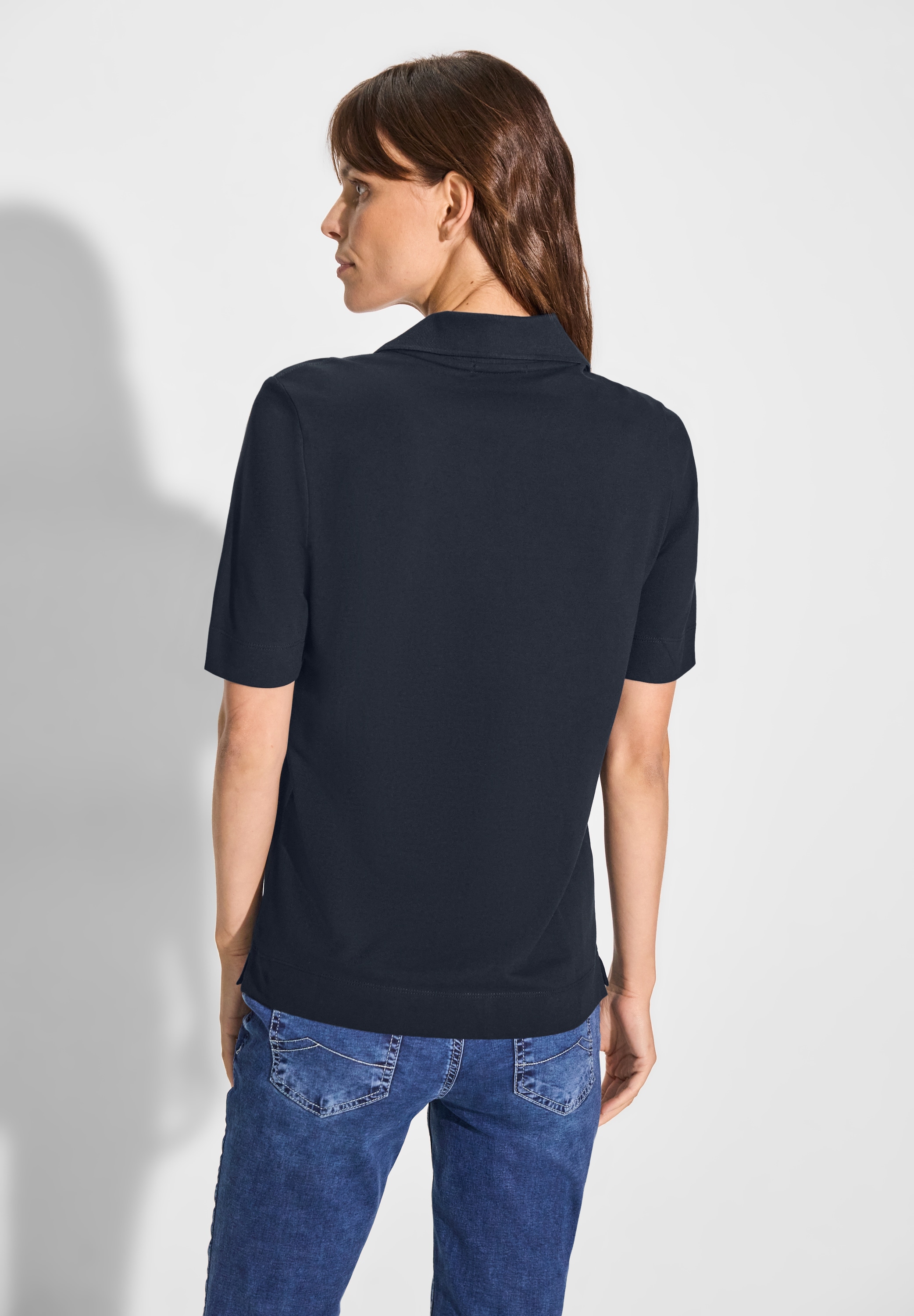 Cecil Poloshirt, aus softem Materialmix