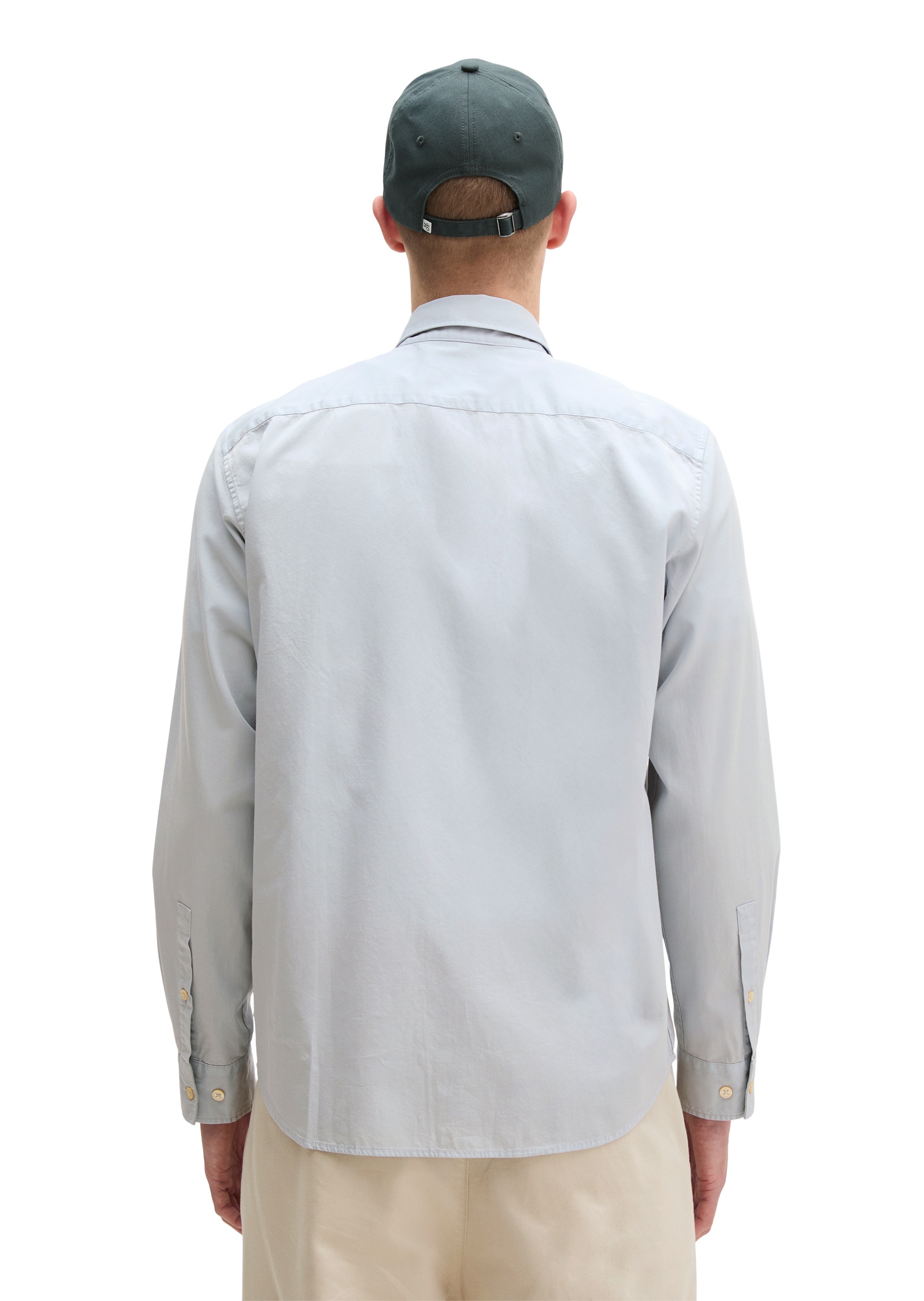 Marc O'Polo Langarmhemd »mit recycelter Baumwolle«